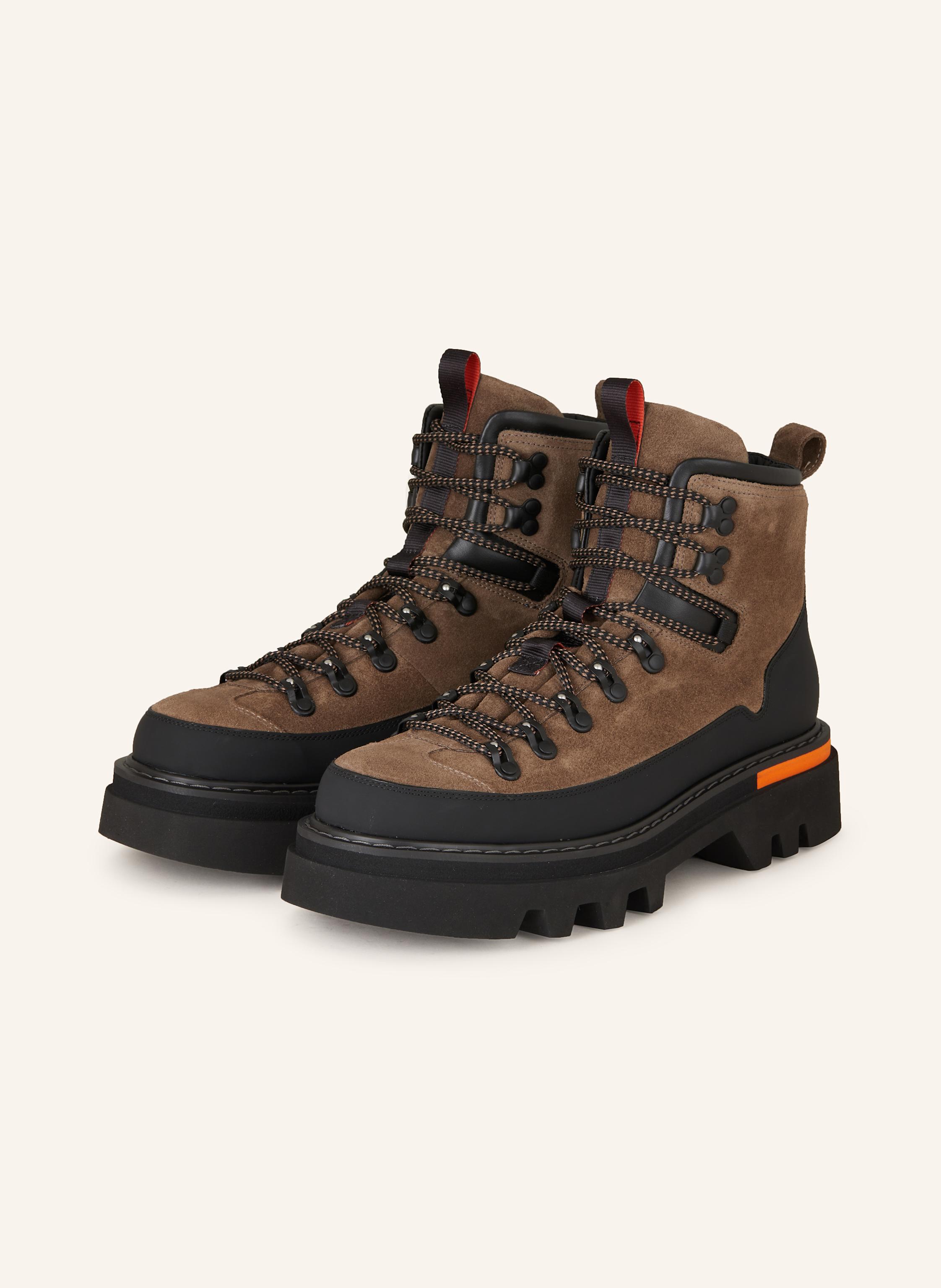 up boots fury TODD in brown/ black sergio rossi sr cindy ruched