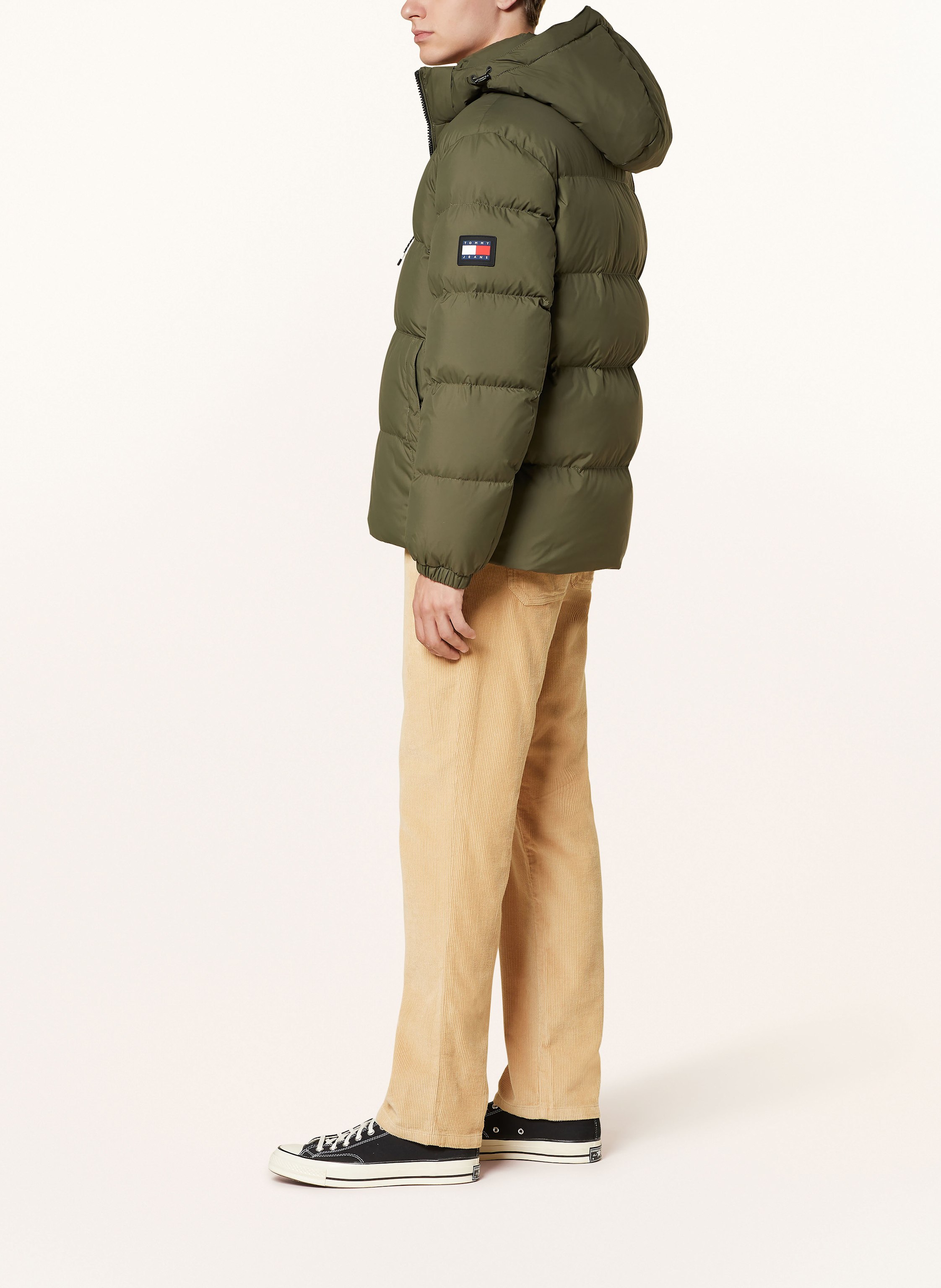 Thumbnail - Tommy Jeans Daunenjacke Mit Abnehmbarer Kapuze gruen
