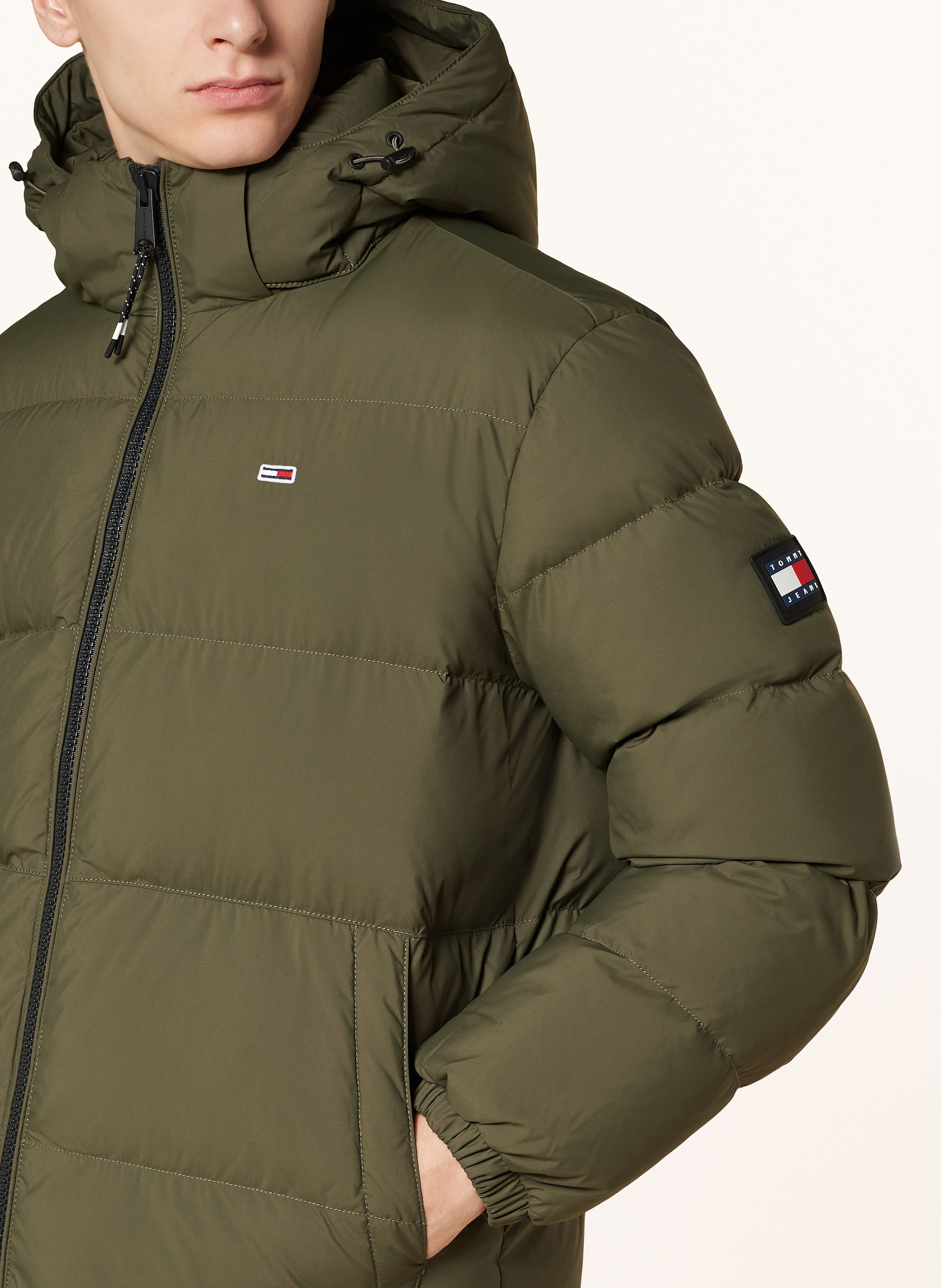 Thumbnail - Tommy Jeans Daunenjacke Mit Abnehmbarer Kapuze gruen