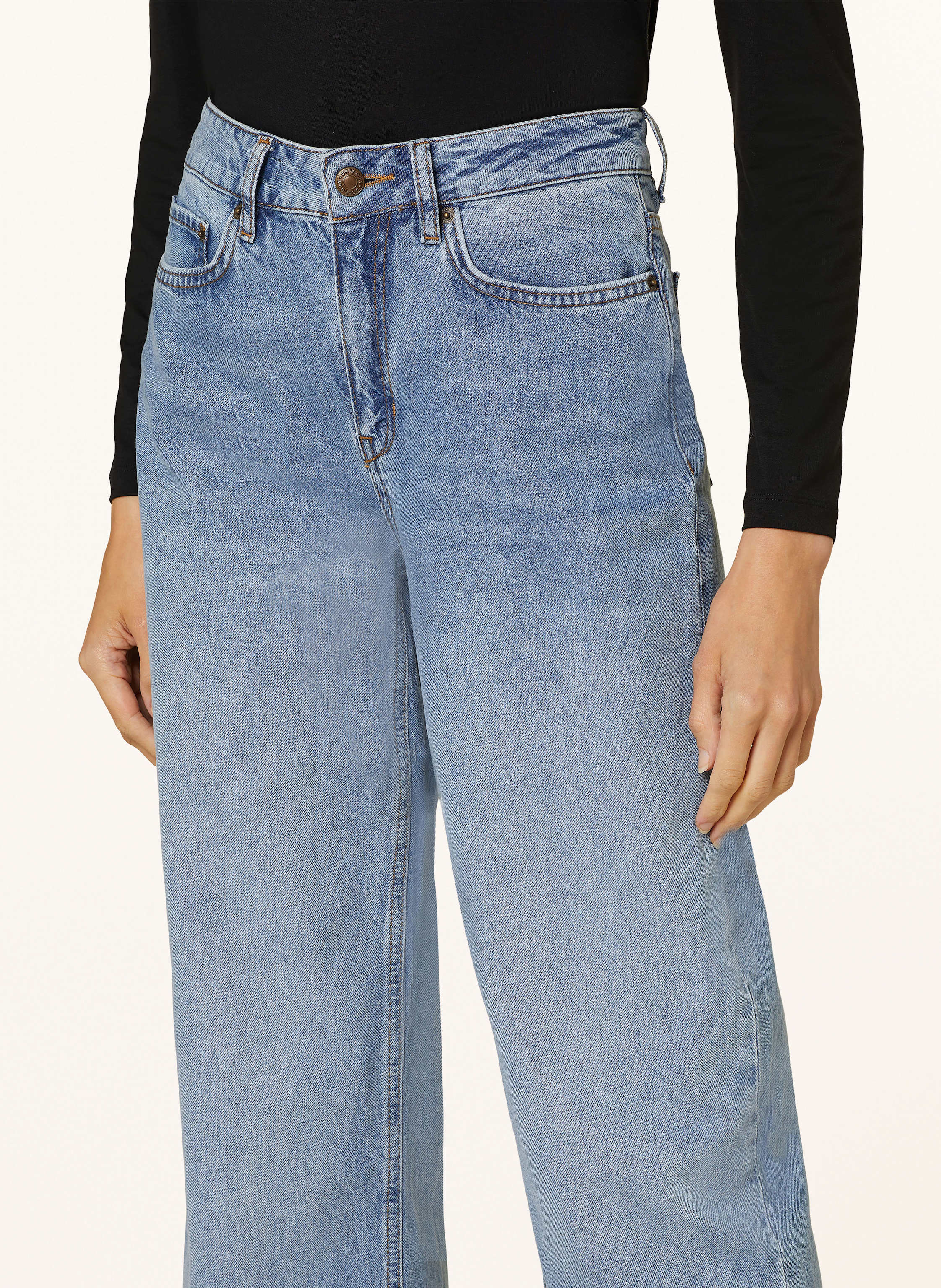 Thumbnail - Drykorn Wide Leg Jeans Medley blau