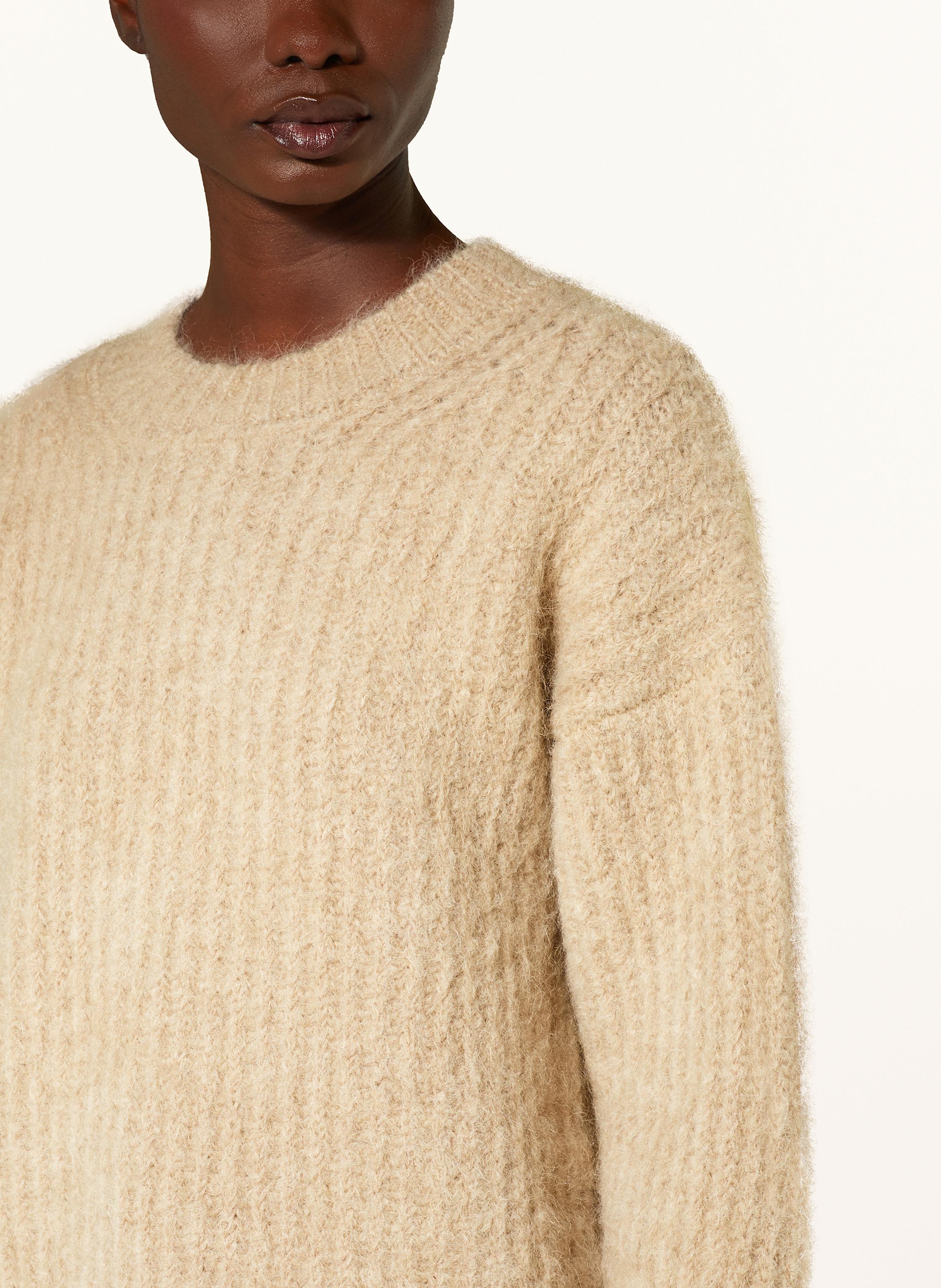 Thumbnail - Ami Paris Pullover Mit Alpaka Und Mohair beige