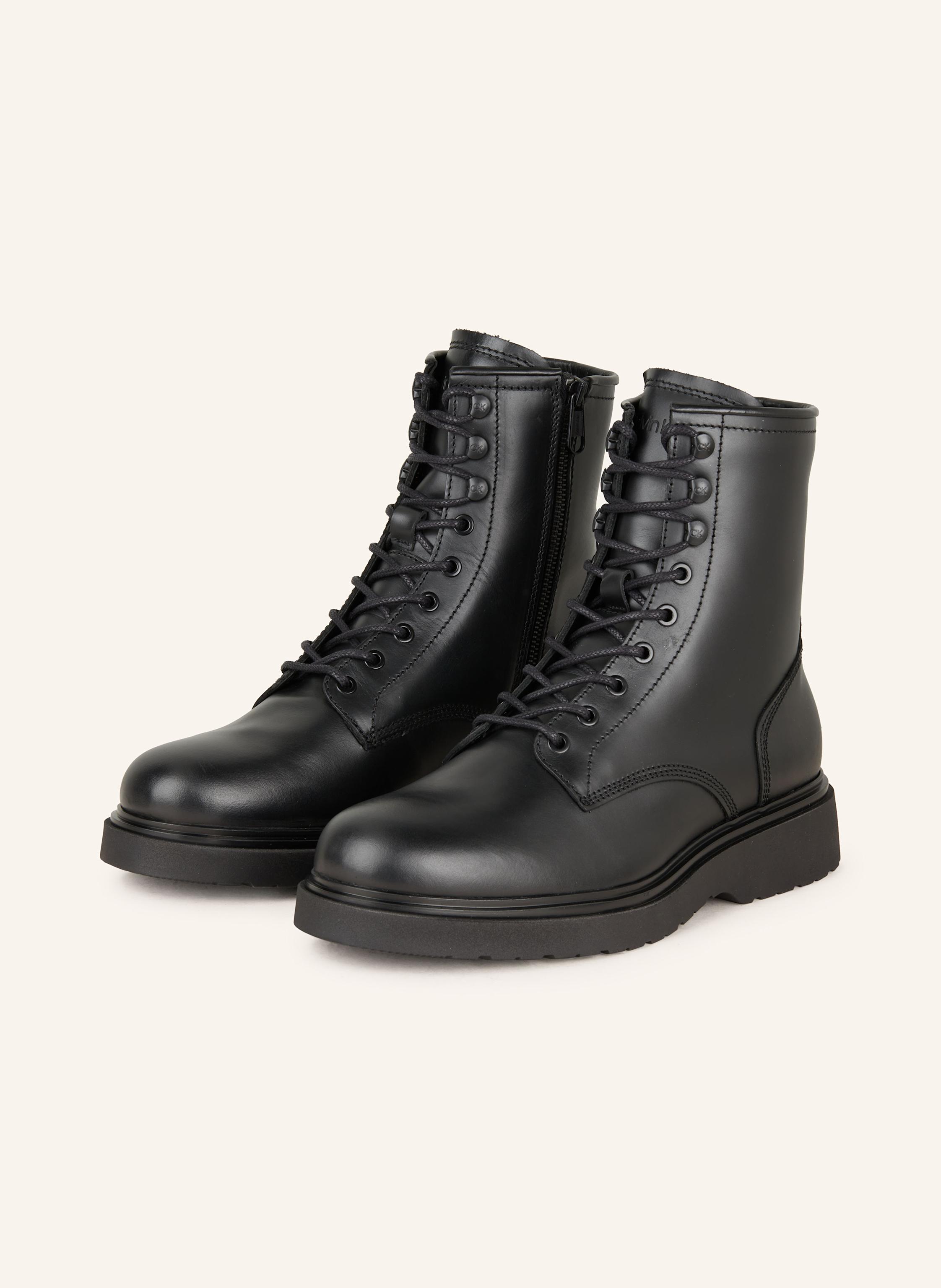 Calvin Klein Lace up boots in black