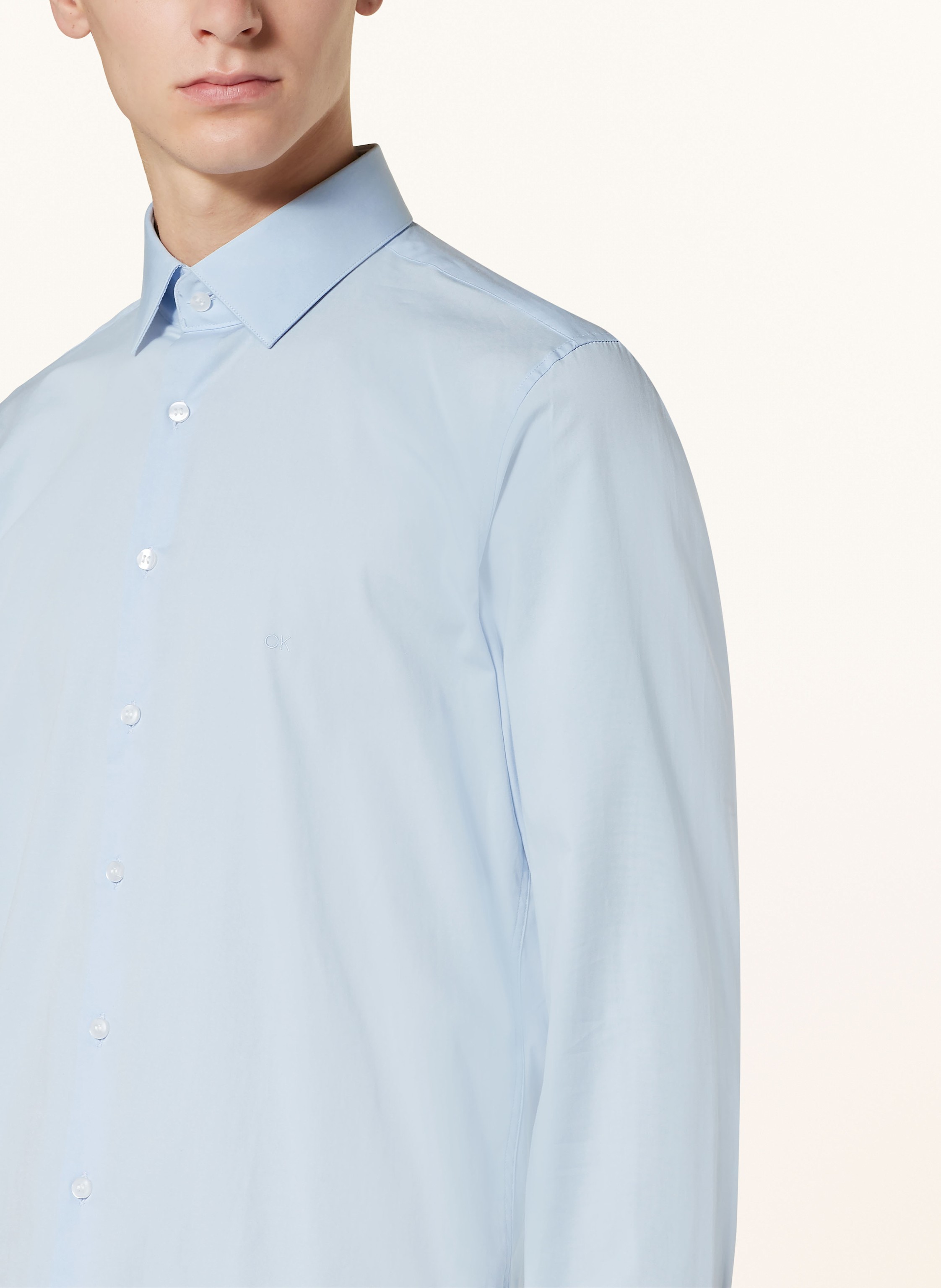 Thumbnail - Calvin Klein Hemd Slim Fit blau