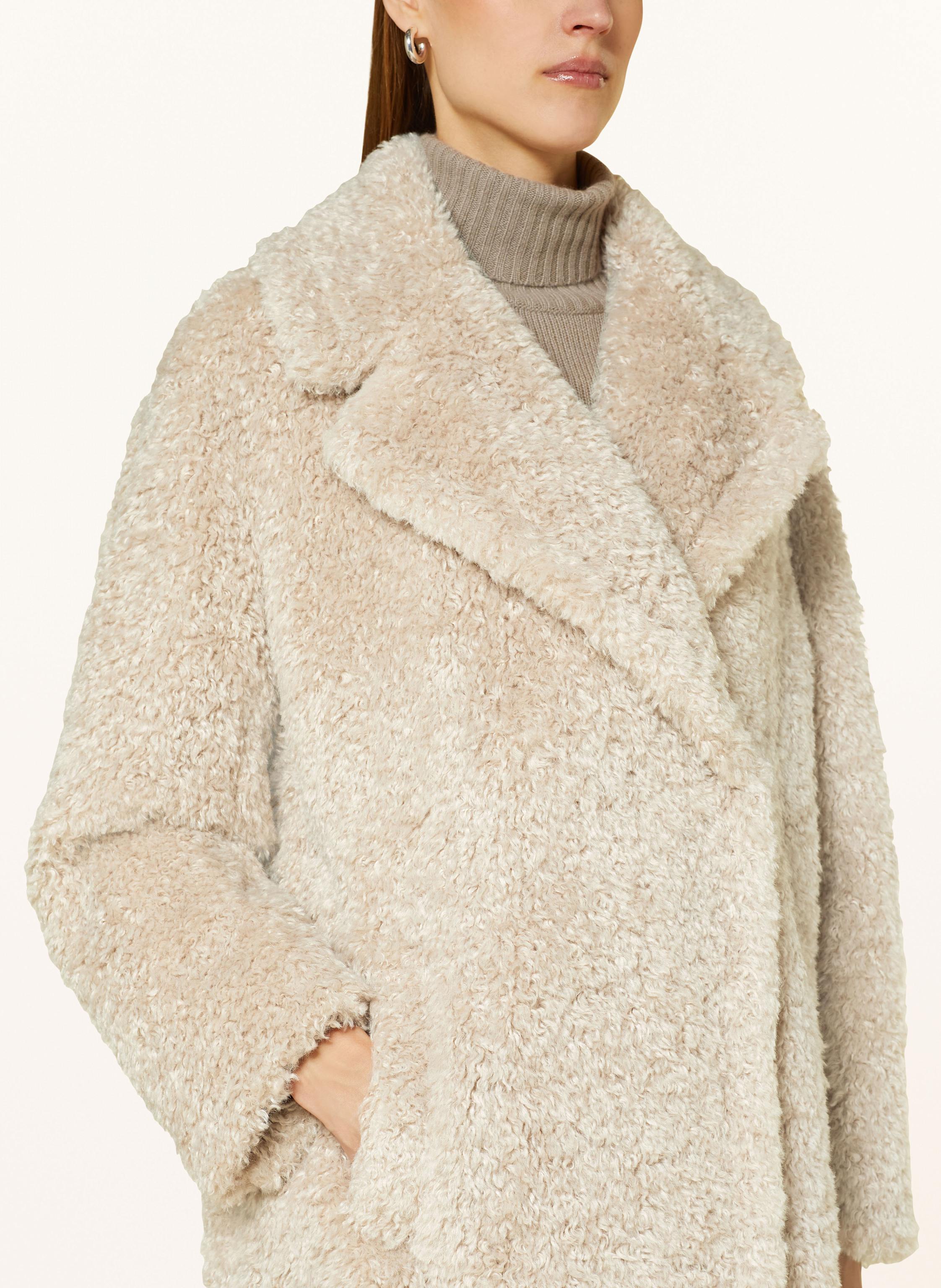 Thumbnail - Antonelli Firenze Teddyfell-Mantel Gabriele beige