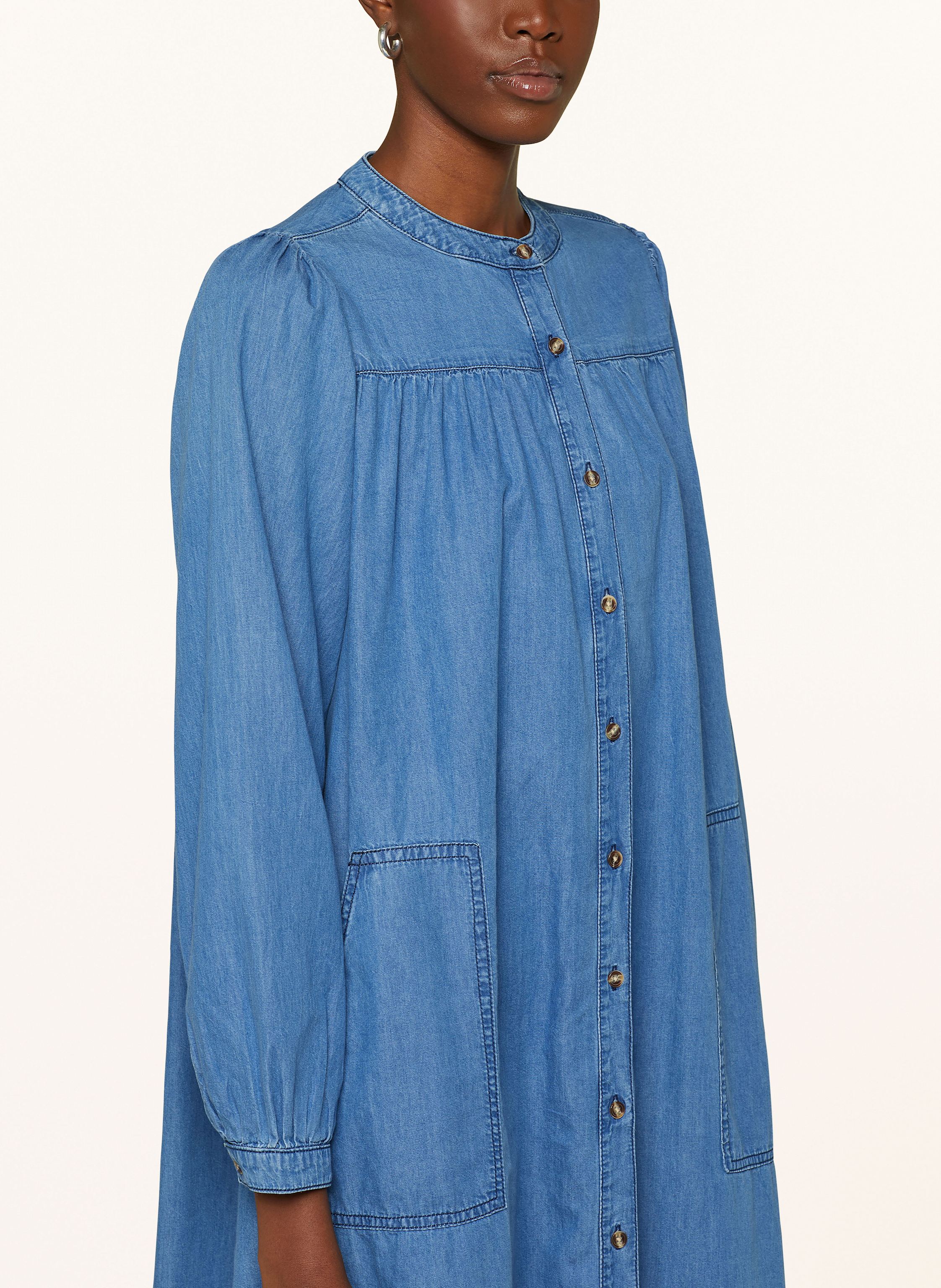 Thumbnail - Lollys Laundry Kleid Jess In Jeansoptik blau
