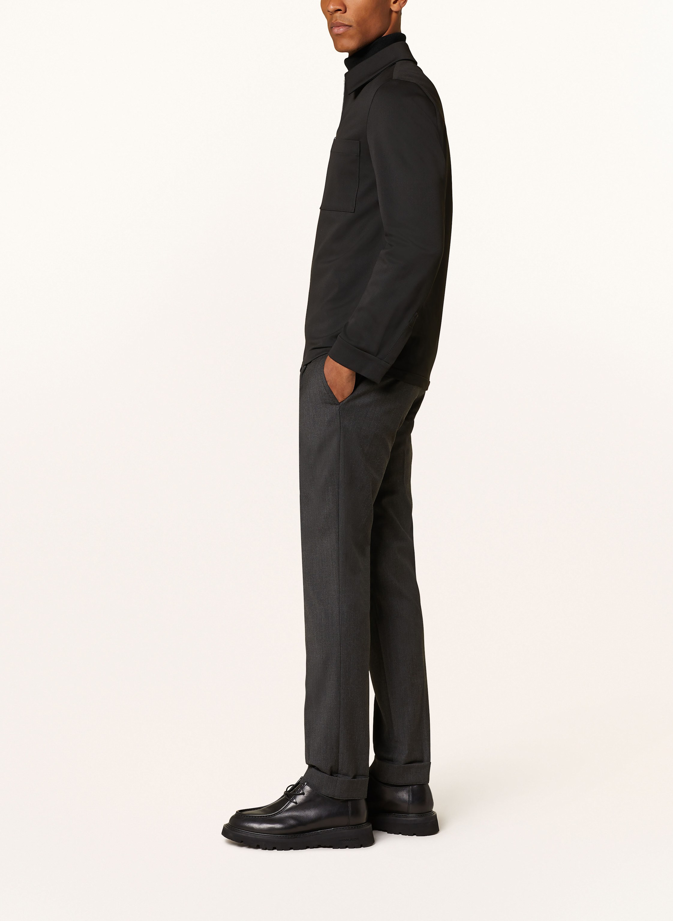 Thumbnail - Mason's Hose New York Im Jogging-Stil Extra Slim Fit grau