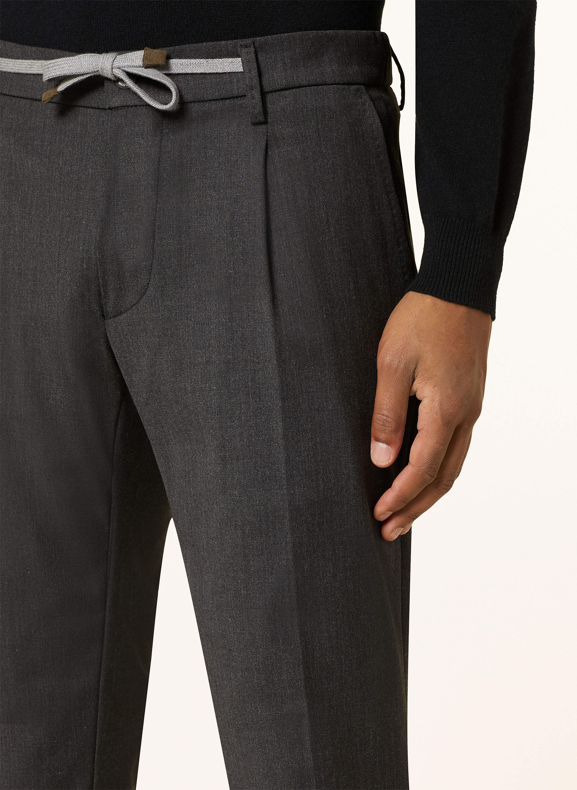 Thumbnail - Mason's Hose New York Im Jogging-Stil Extra Slim Fit grau