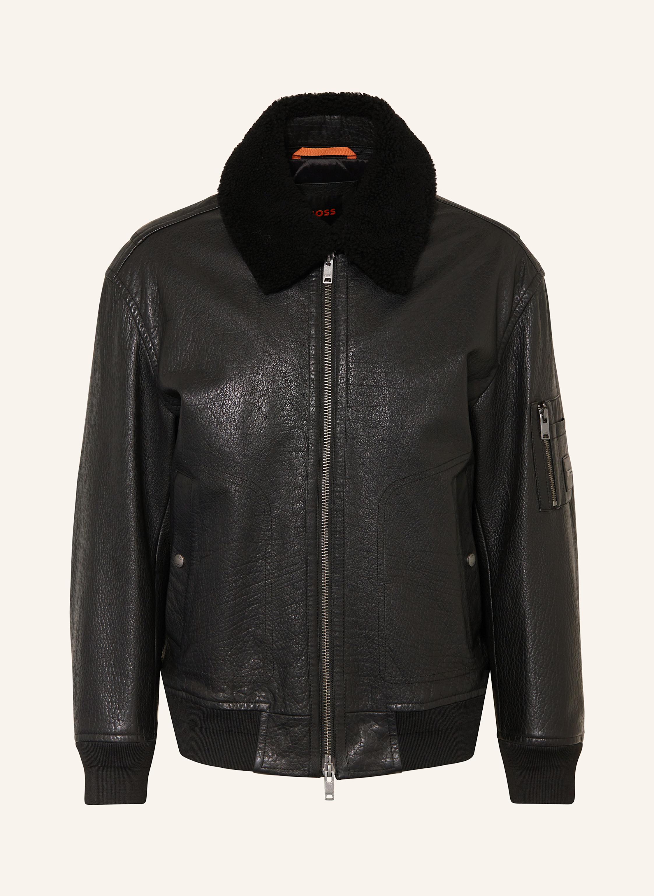 BOSS Leather jacket JOBARK