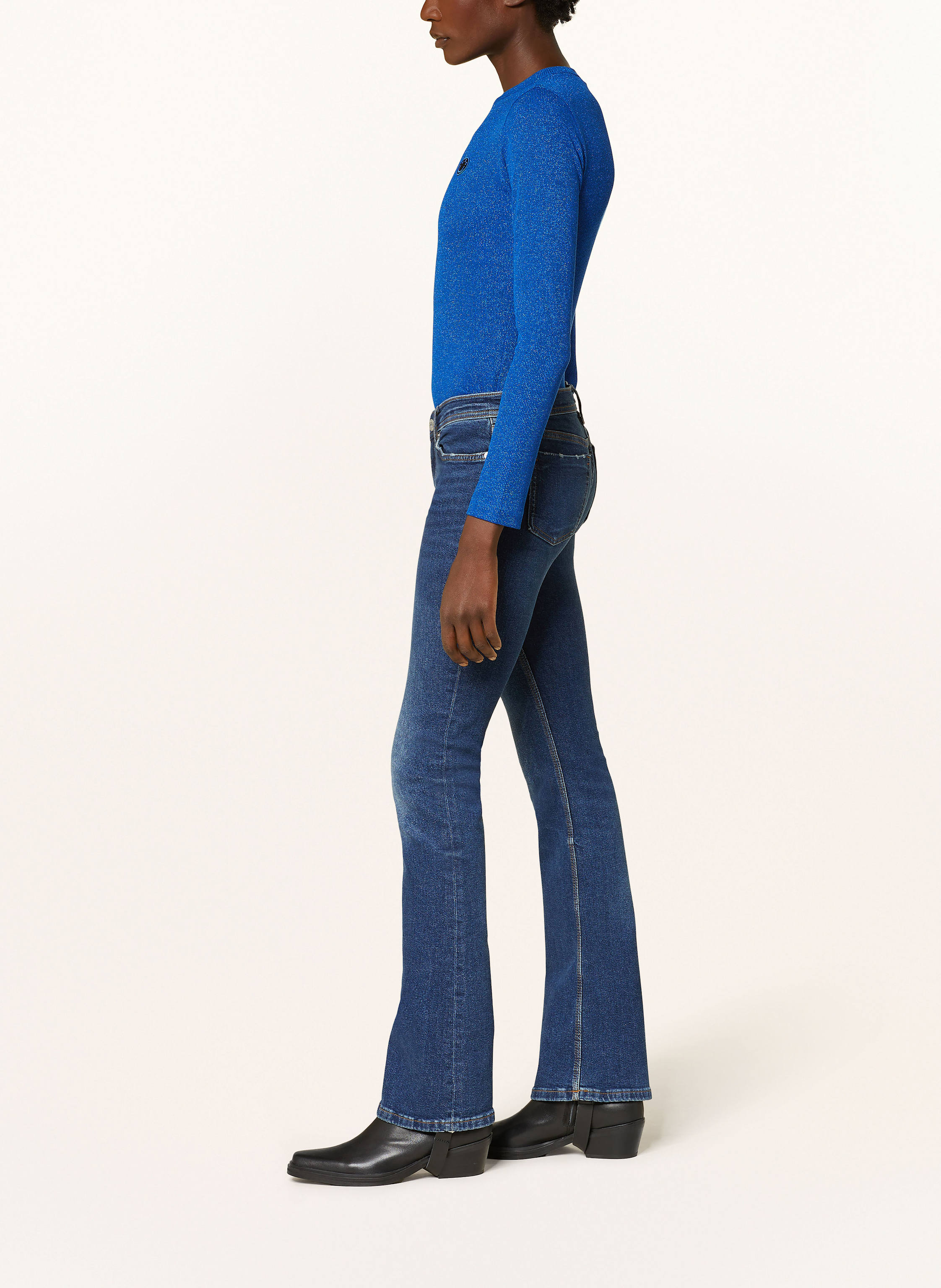 Thumbnail - Hugo Blue Bootcut Jeans Getti blau