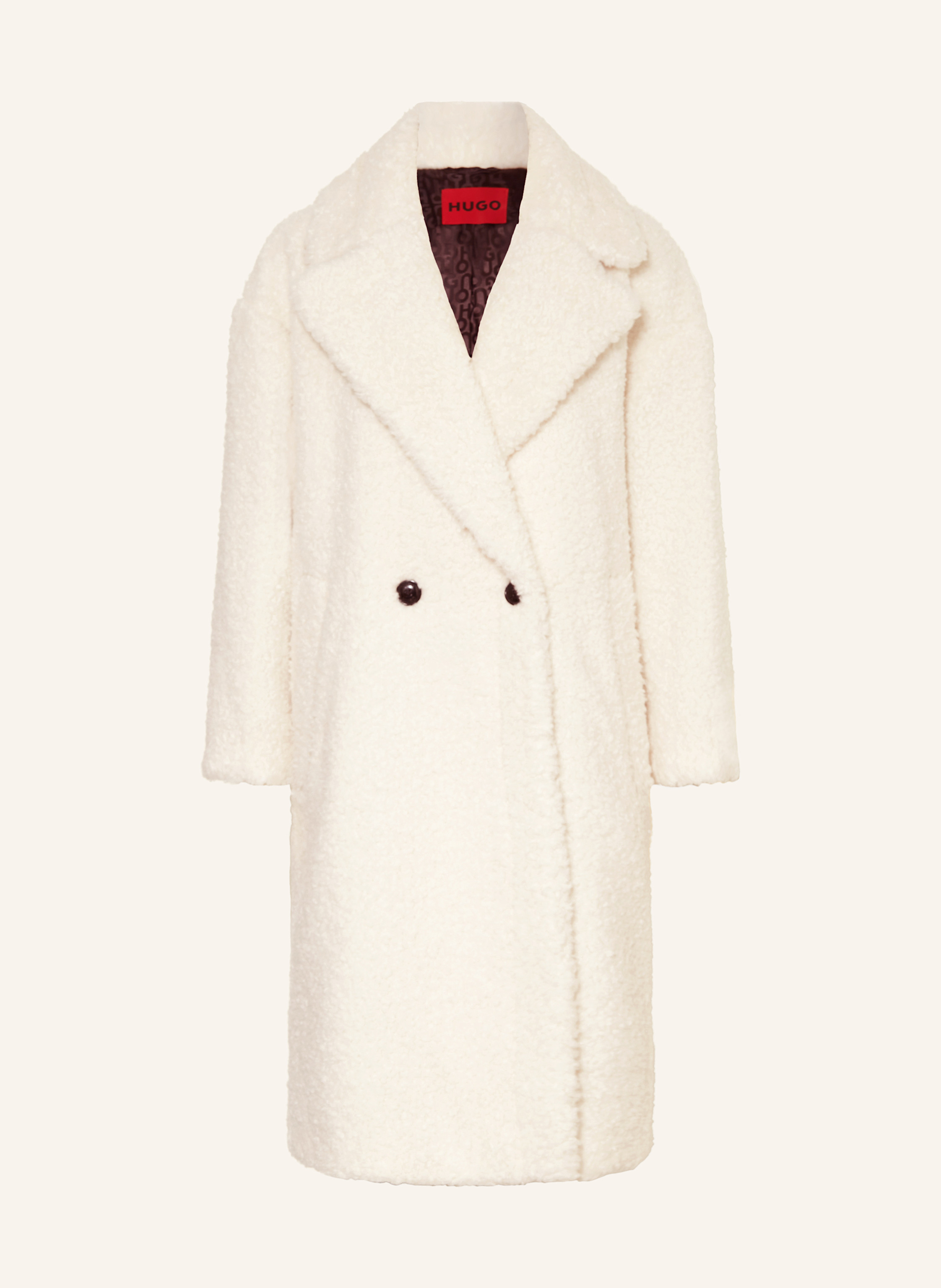 Slim fit teddy coat hot sale