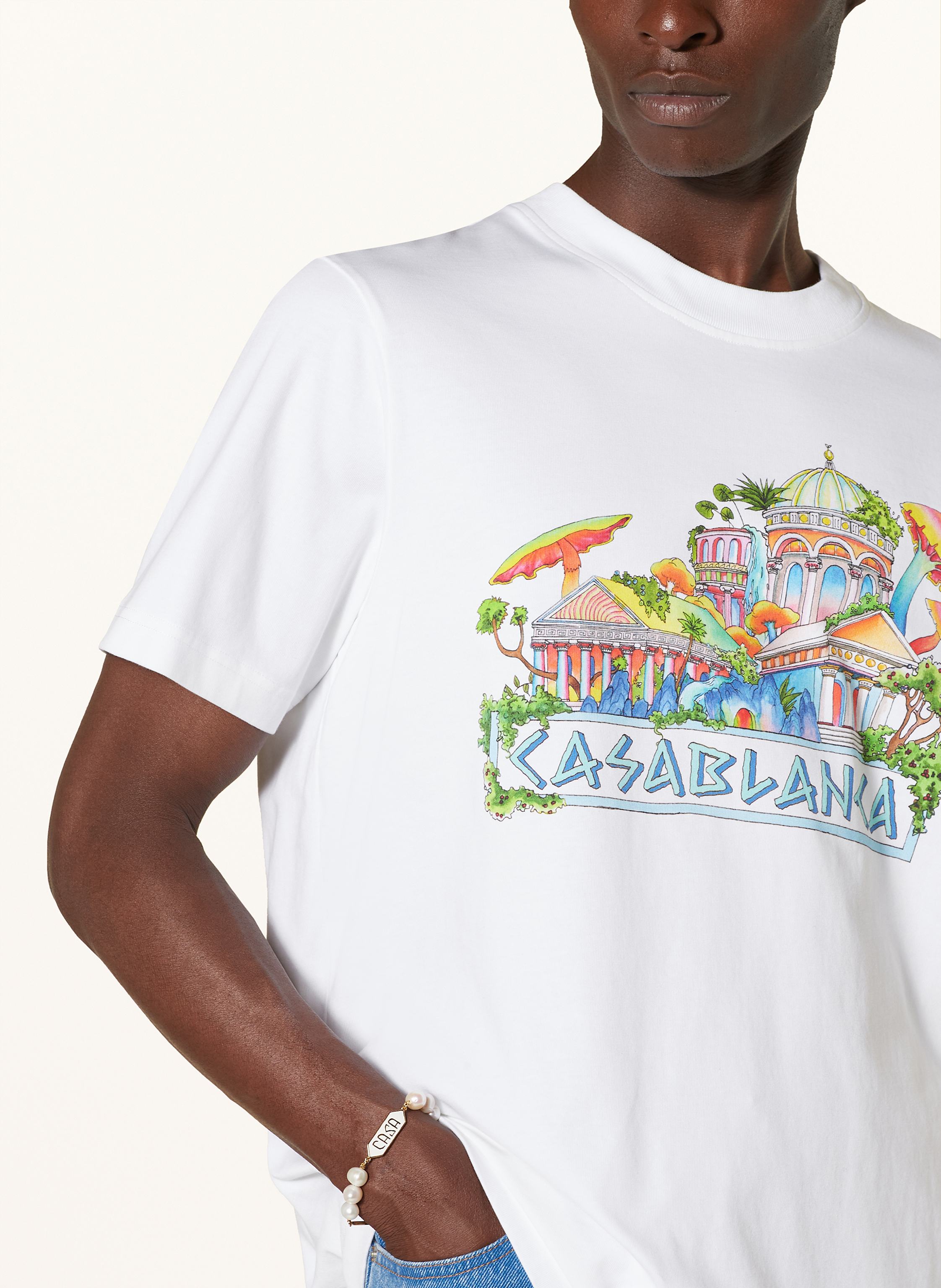 Thumbnail - Casablanca T-Shirt weiss