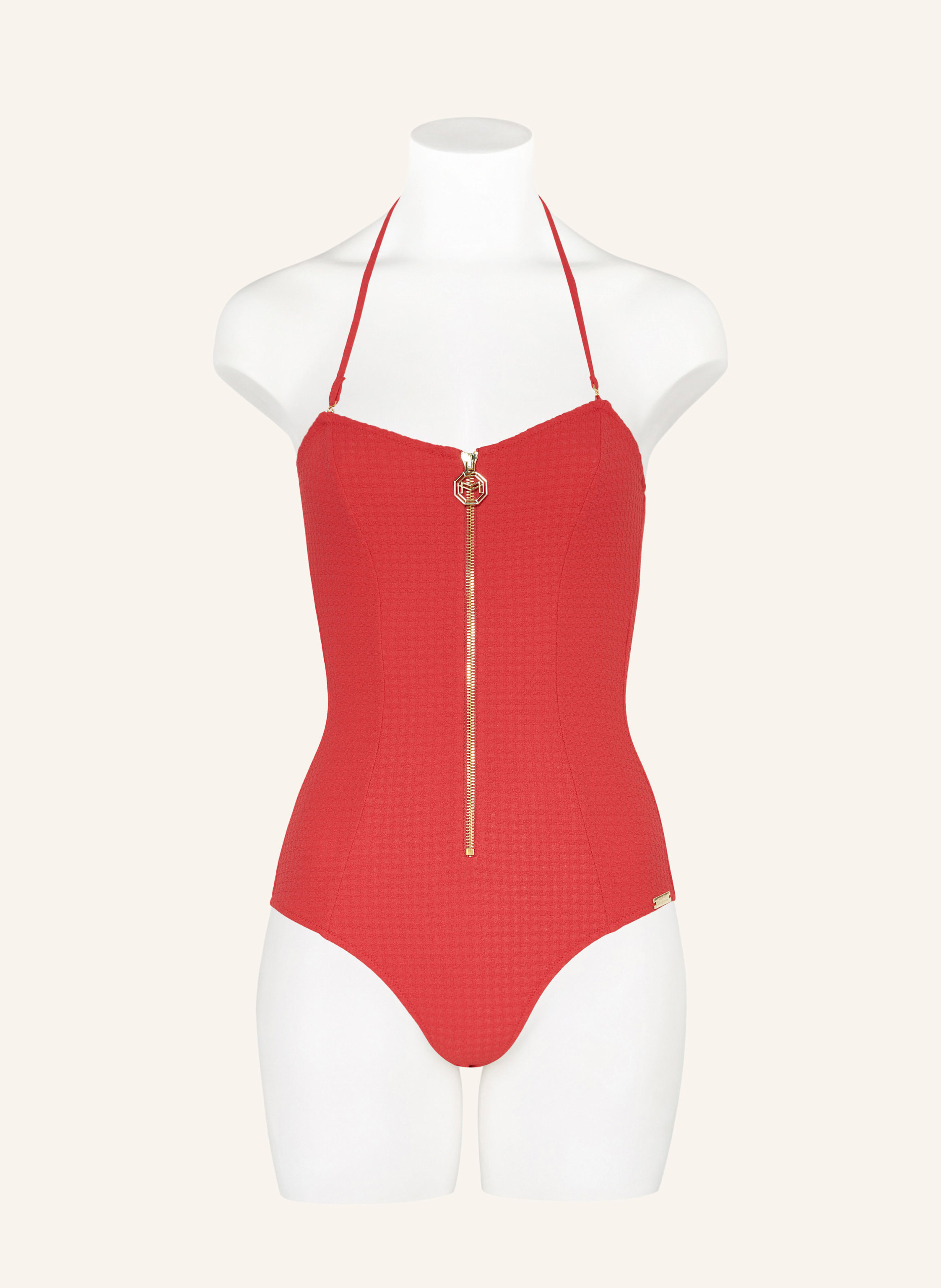 Thumbnail - Maryan Mehlhorn Bandeau-Badeanzug The Bloom rot