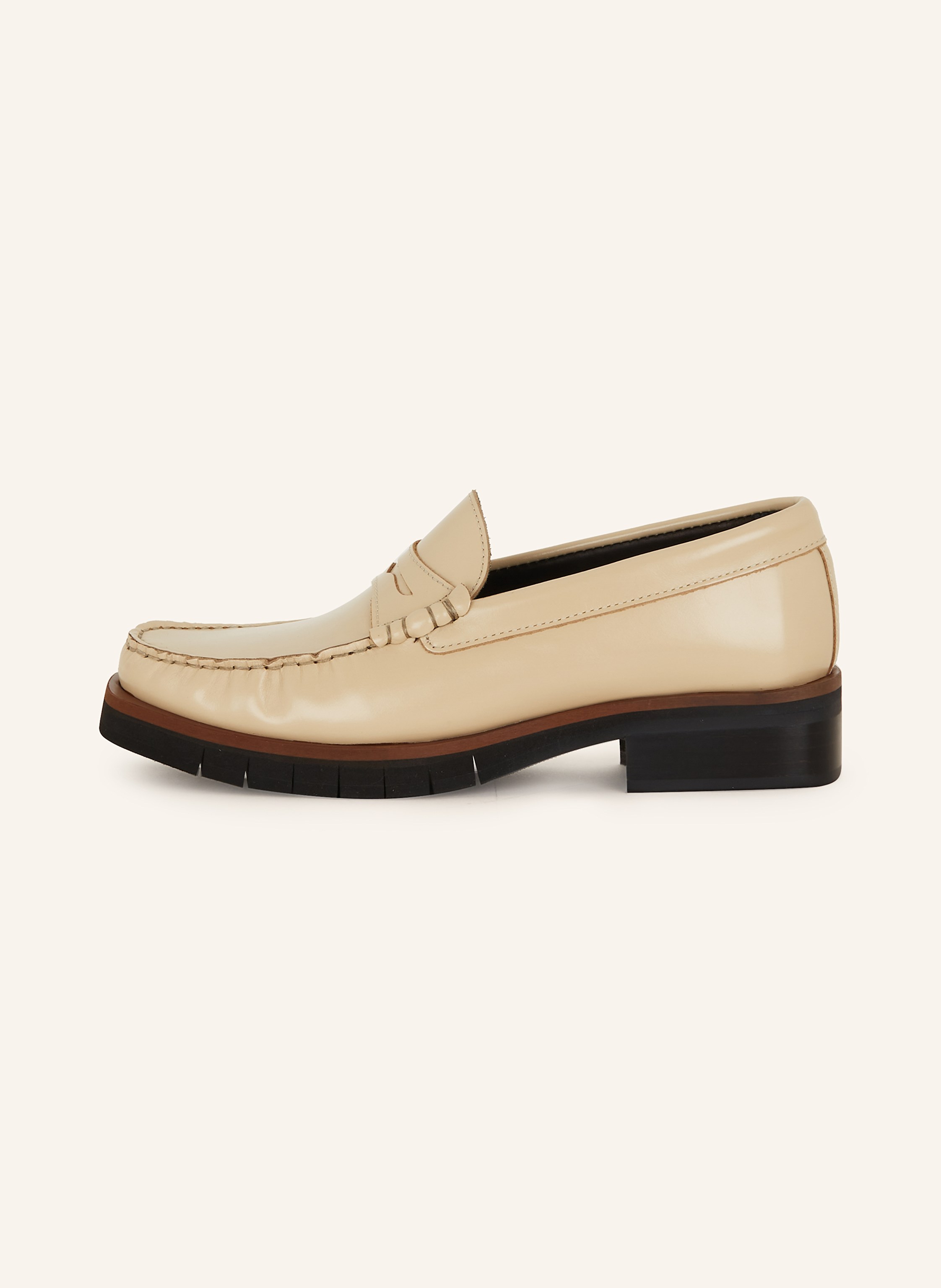 Thumbnail - Paloma Barceló Penny-Loafer Silvie beige
