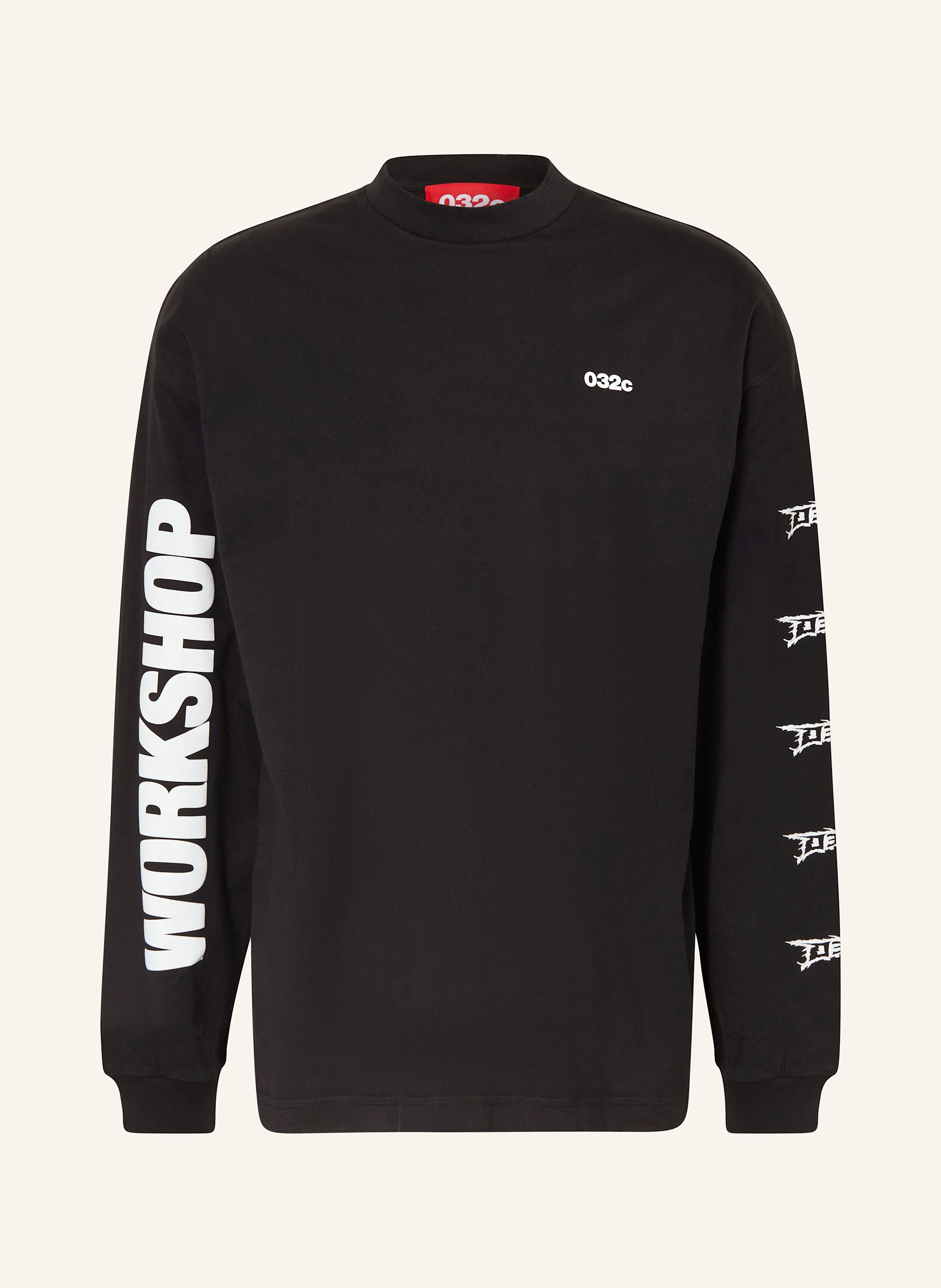 032c Long sleeve shirt NERVE SHATTER in black