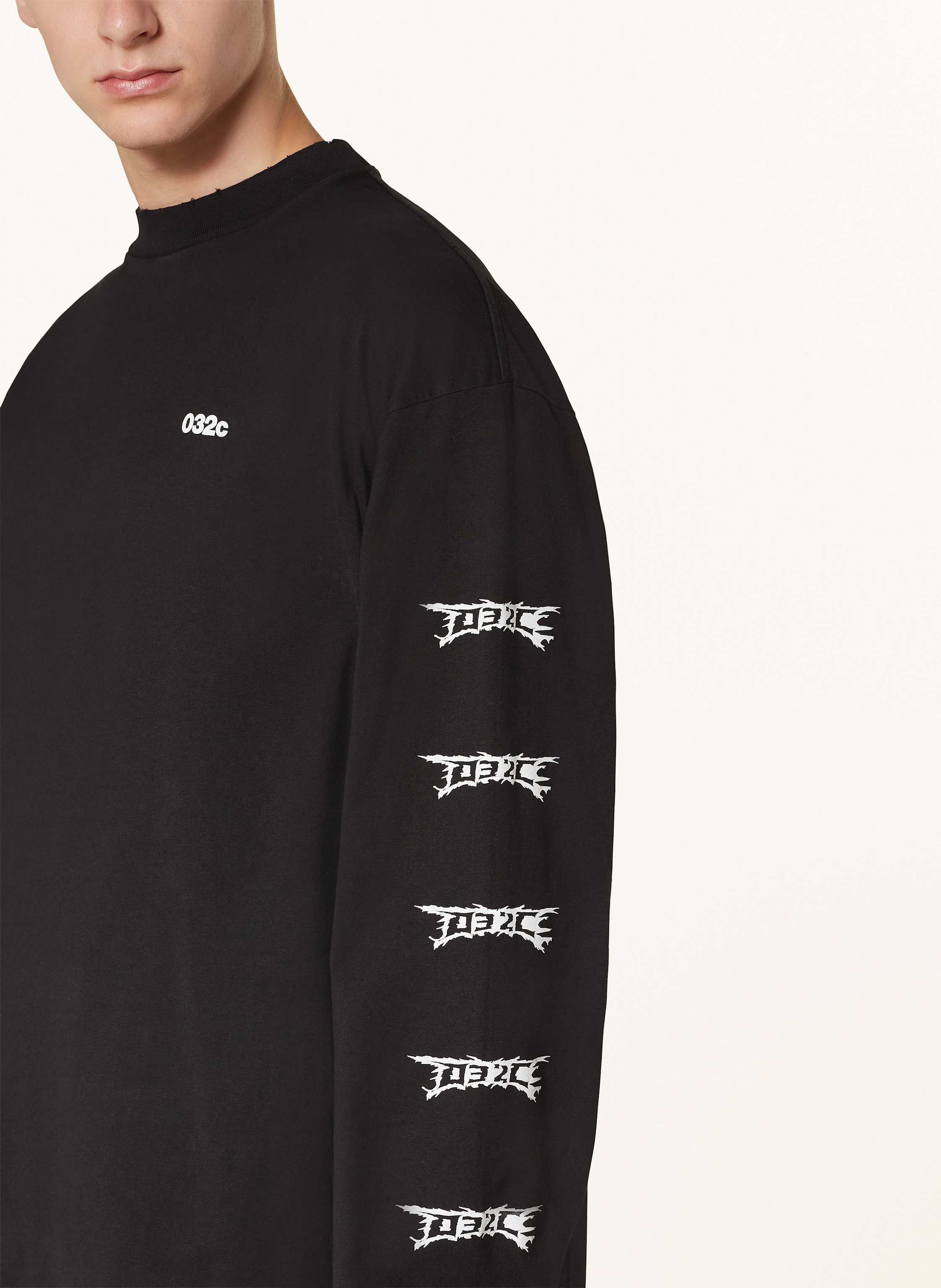 Thumbnail - 032c Longsleeve Nerve Shatter schwarz