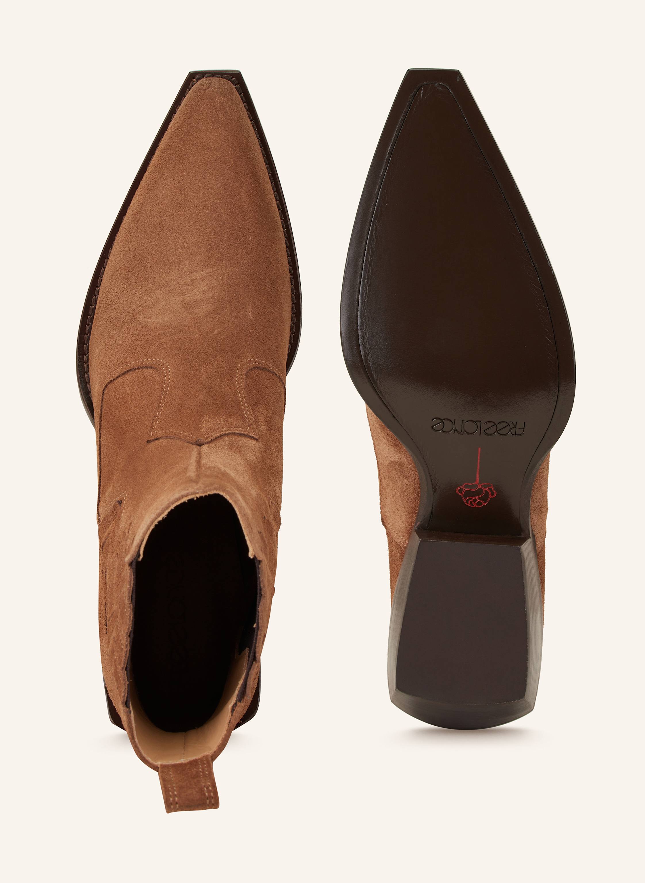 Thumbnail - Free Lance Cowboy Boots Calamity Zigzag 4 braun