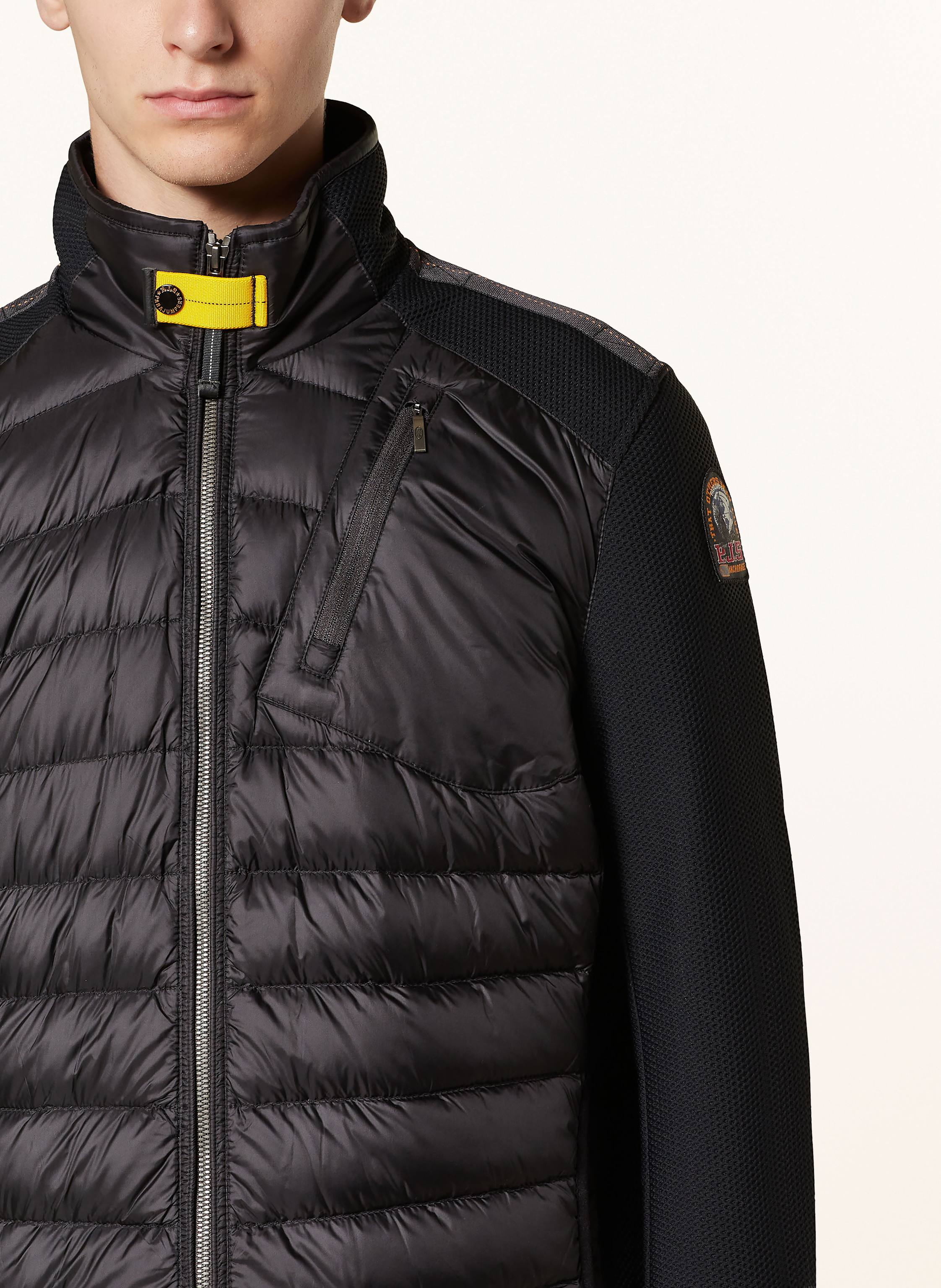 Thumbnail - Parajumpers Daunenjacke Jayden Im Materialmix schwarz