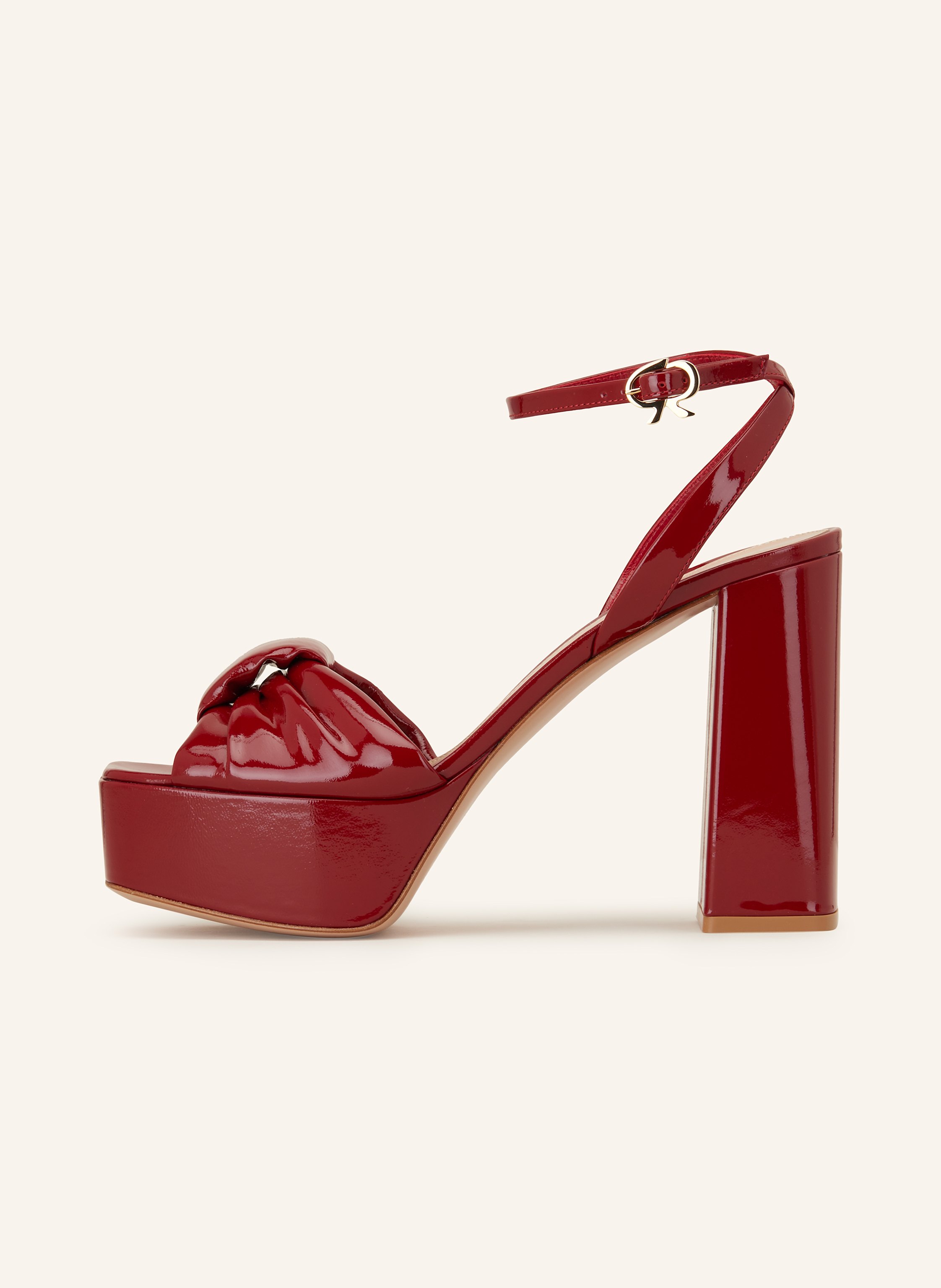 Thumbnail - Gianvito Rossi Plateau-Sandaletten Nuit rot