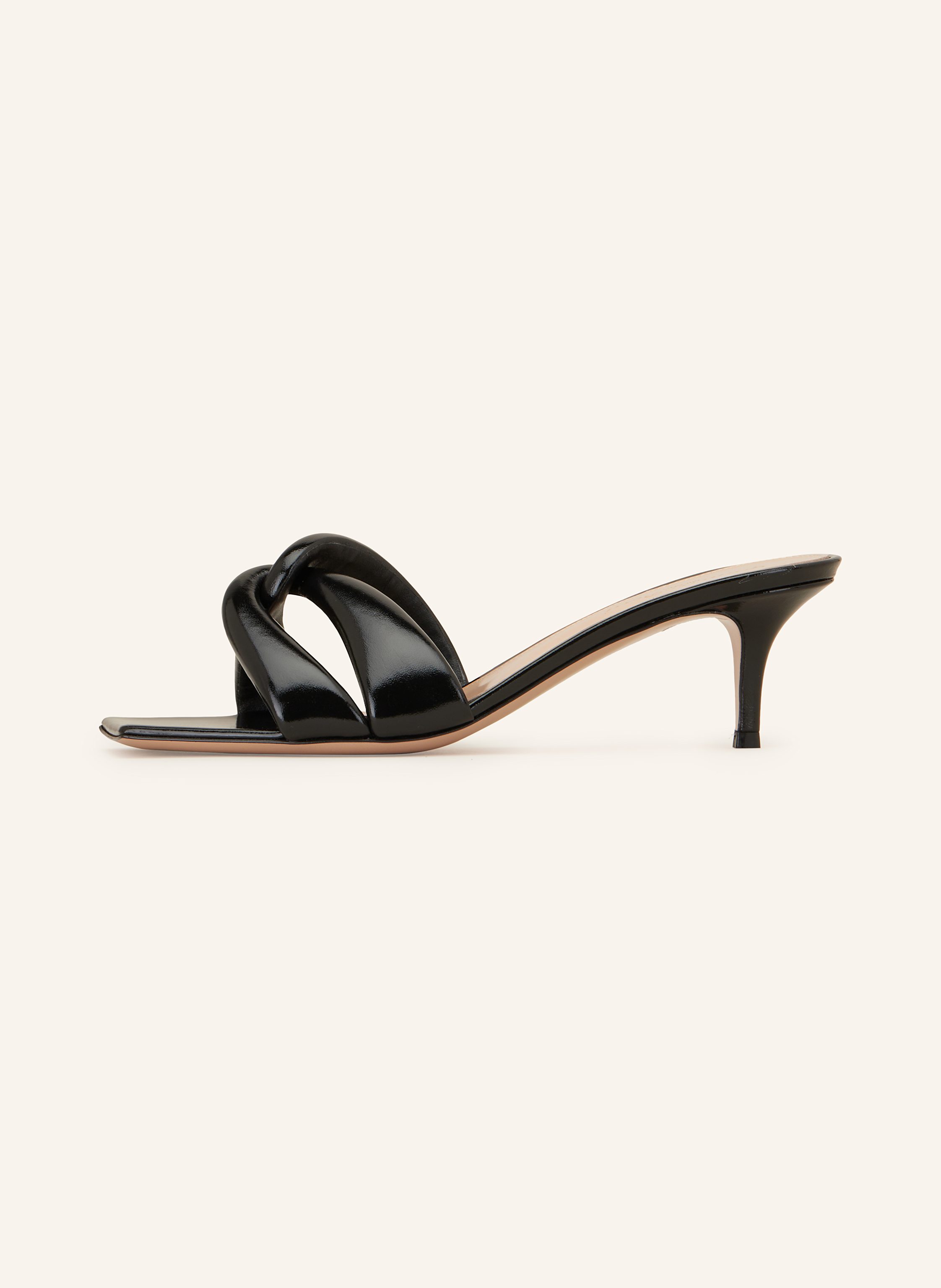 Thumbnail - Gianvito Rossi Lack-Mules Nuit schwarz