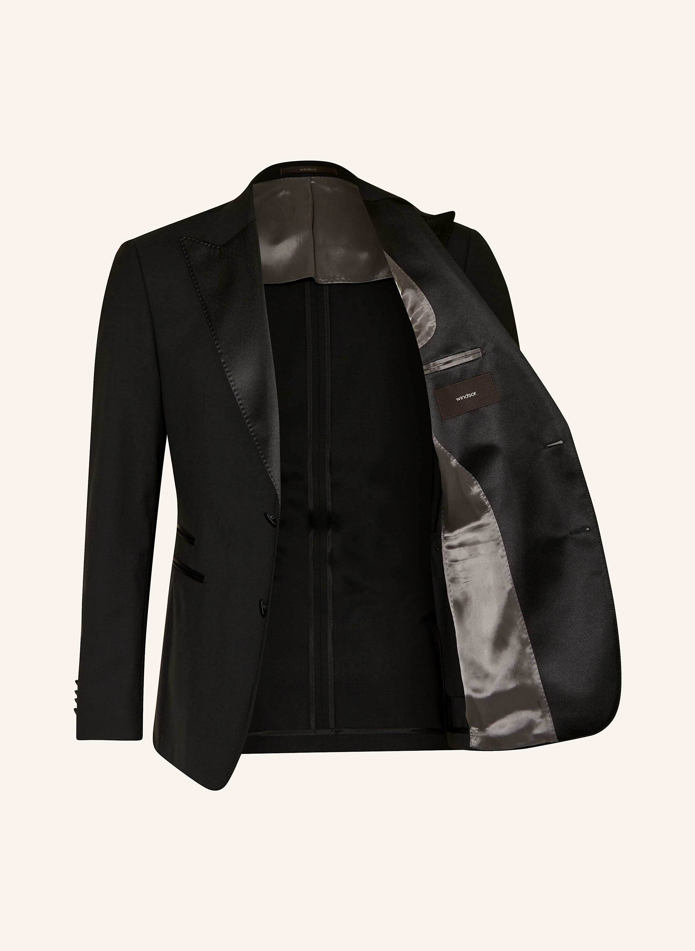 Thumbnail - Windsor. Anzugsakko Toni Extra Slim Fit schwarz