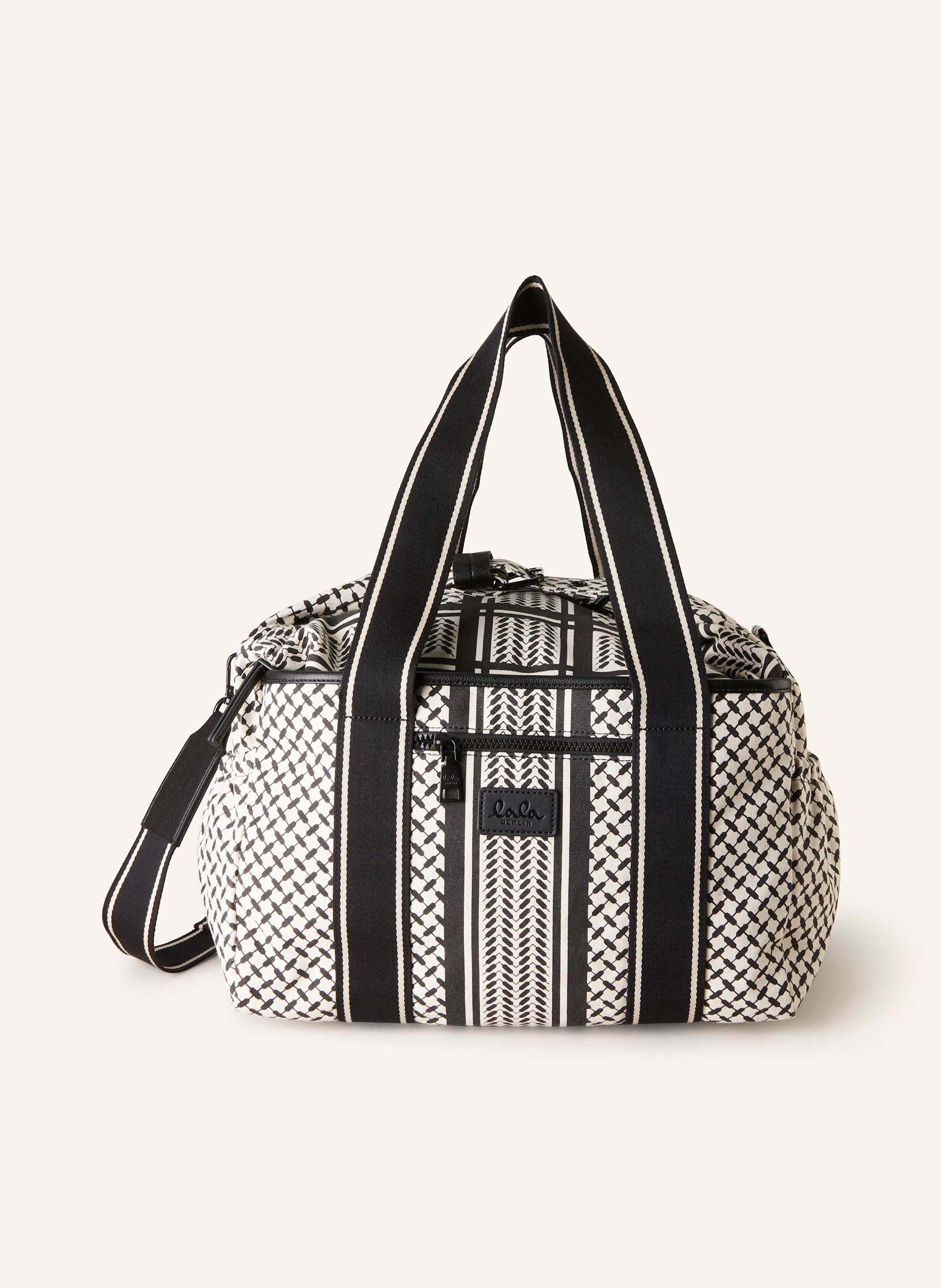 Lala Berlin Shopper MURIEL BIG in schwarz weiss