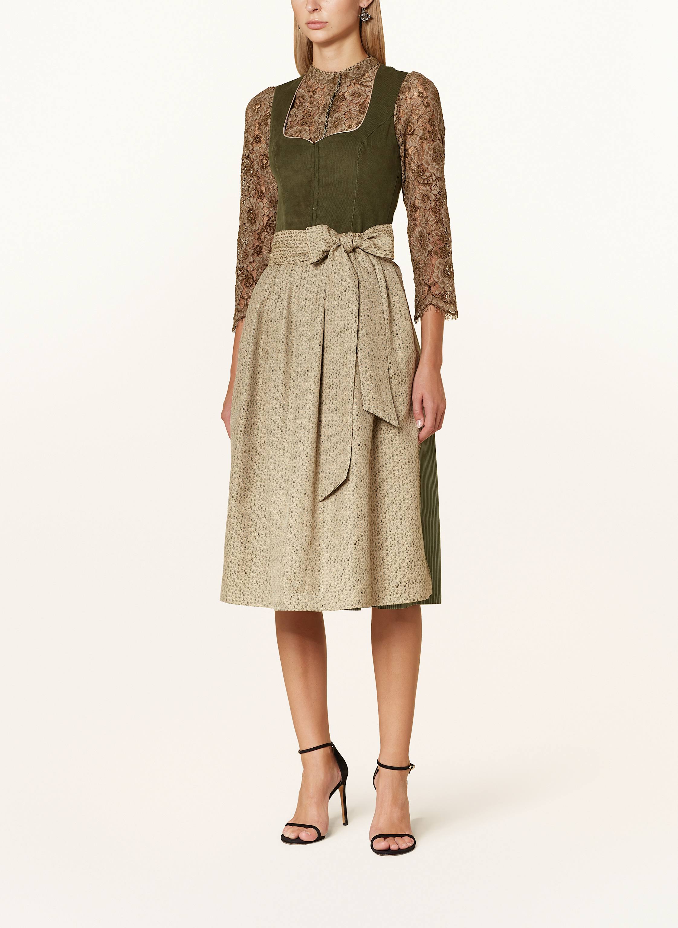 Thumbnail - Krüger Dirndlbluse Sunna Aus Spitze Mit 3/4-Arm gruen