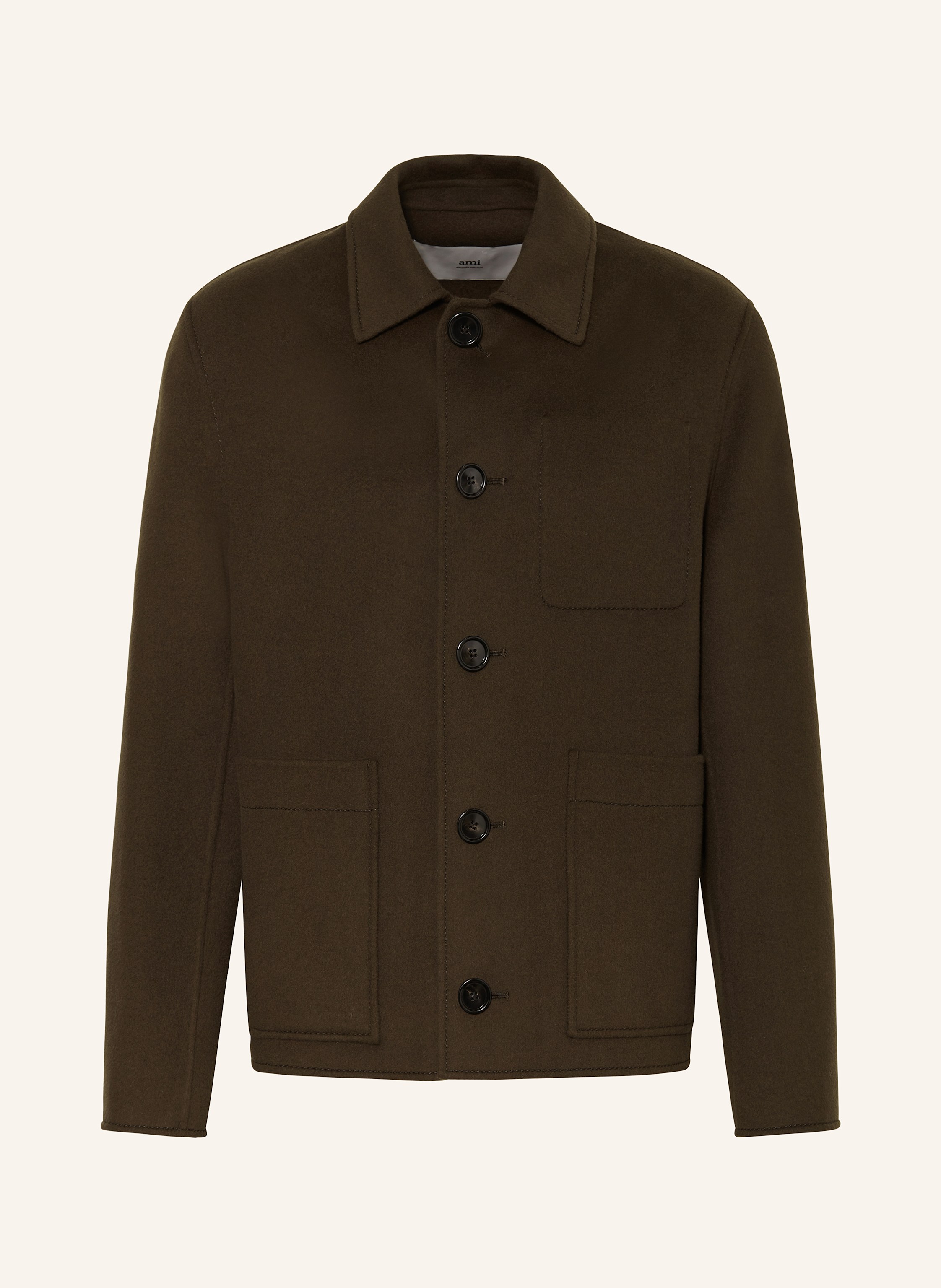 AMI PARIS Overjacket in dunkelbraun