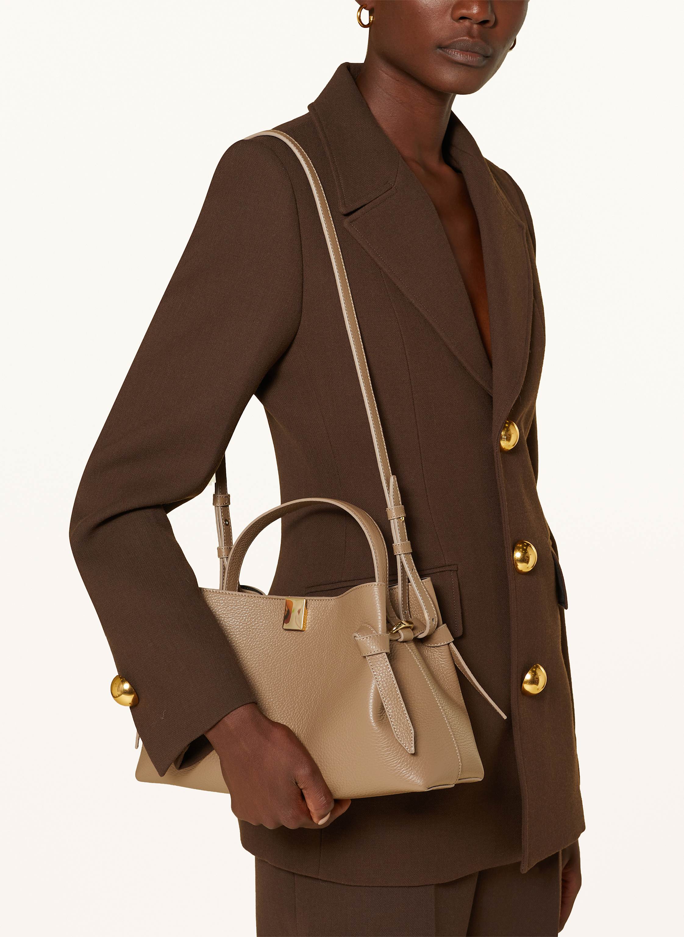 Thumbnail - Yuzefi Handtasche Gyoza beige