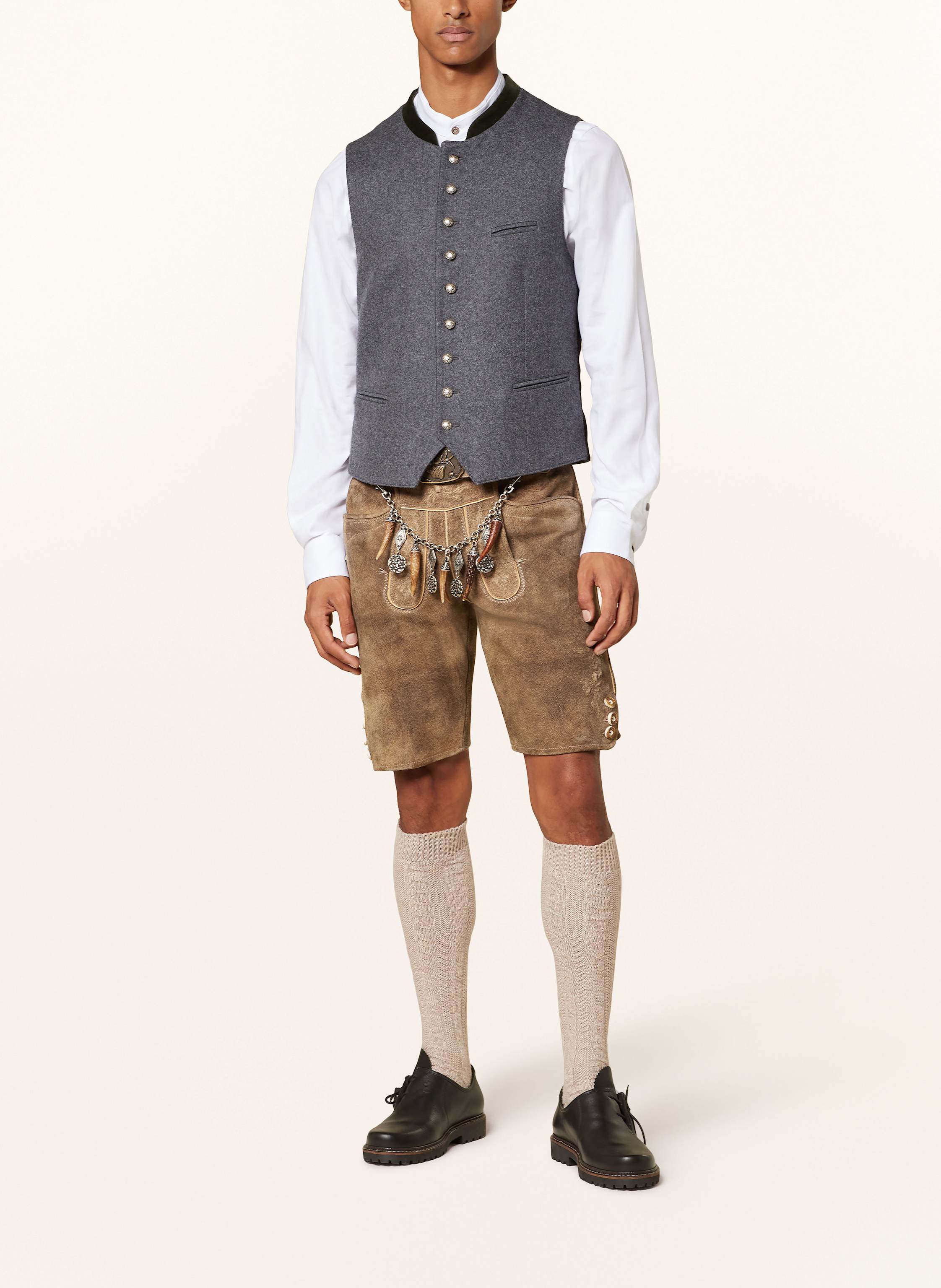 Thumbnail - Grasegger Trachtenhemd Kissing Regular Fit Mit Stehkragen weiss