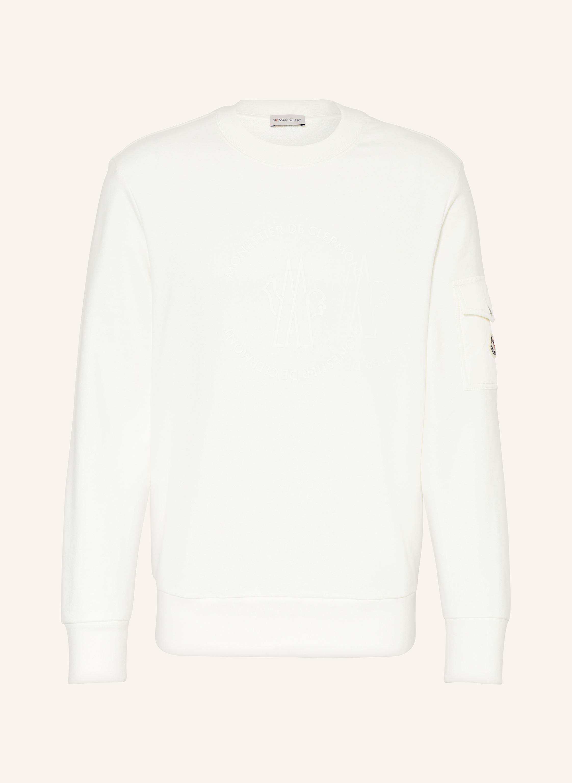 Moncler white sweatshirt shop