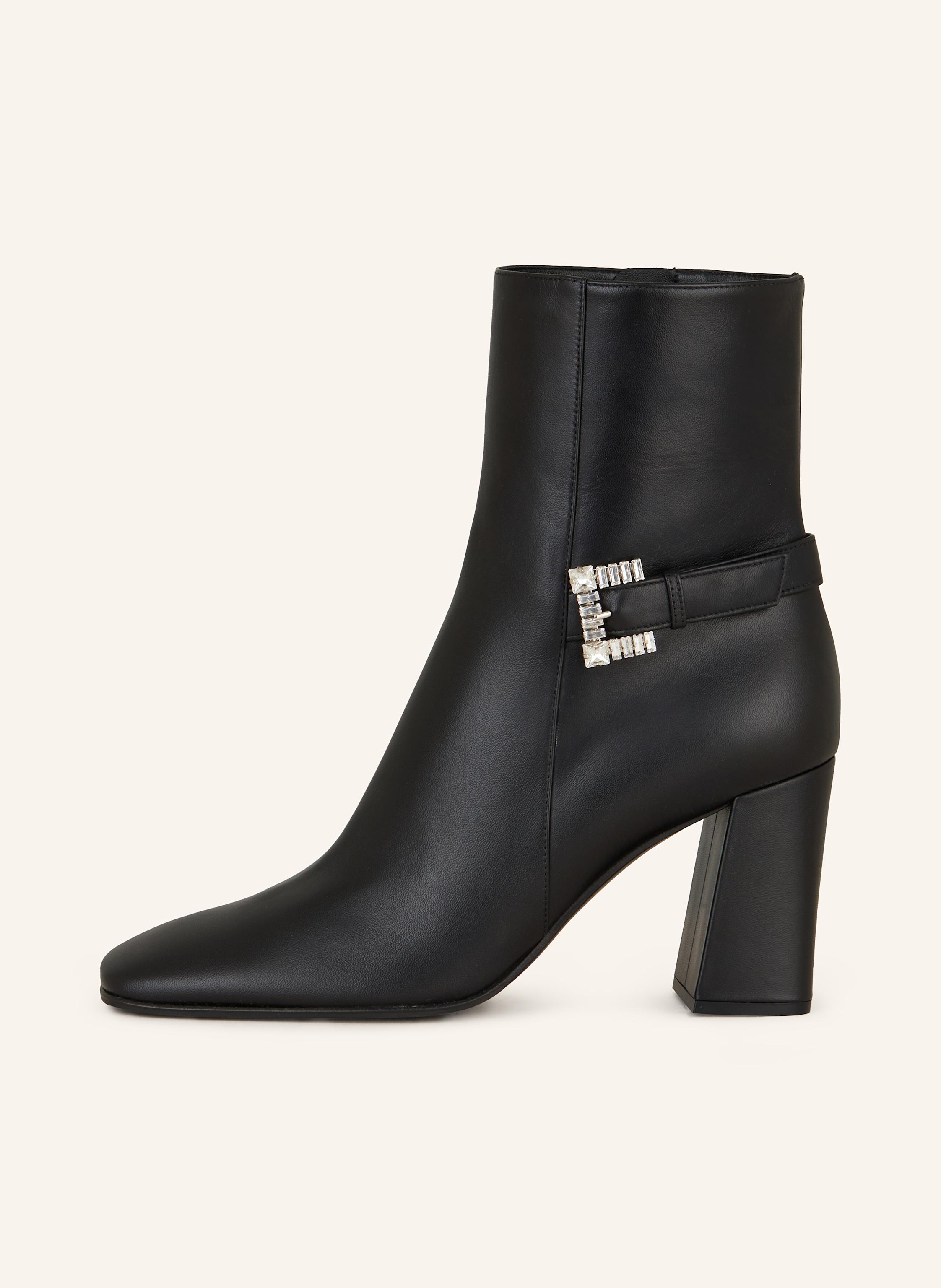 Thumbnail - Sergio Rossi Stiefeletten Mit Schmucksteinen schwarz