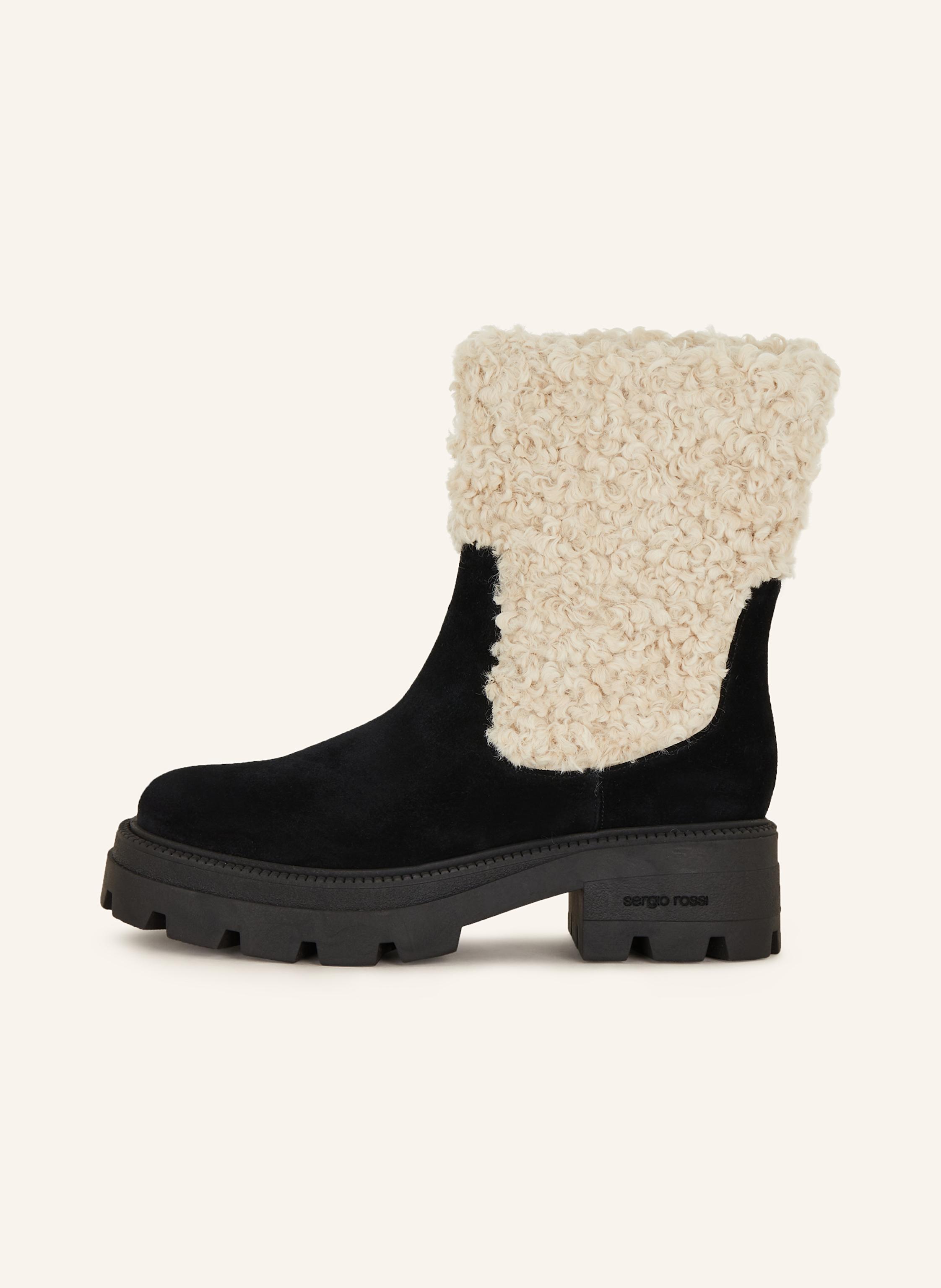 Thumbnail - Sergio Rossi Plateau-Boots schwarz