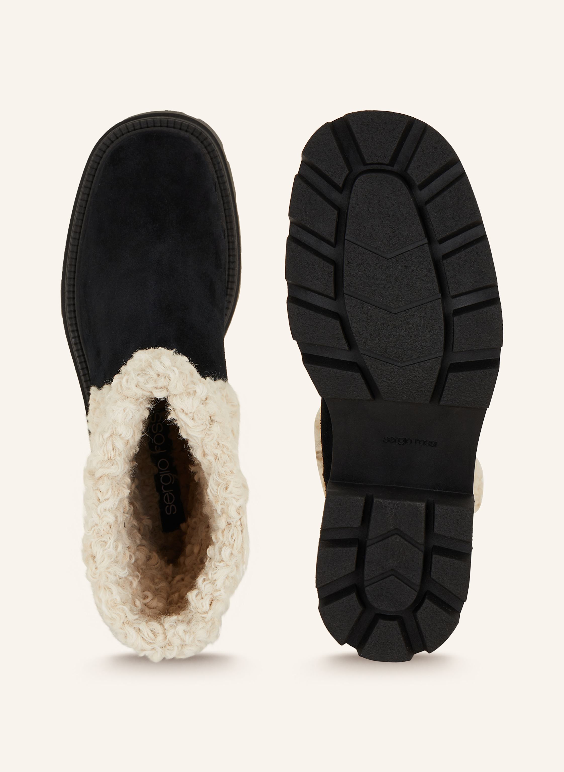 Thumbnail - Sergio Rossi Plateau-Boots schwarz