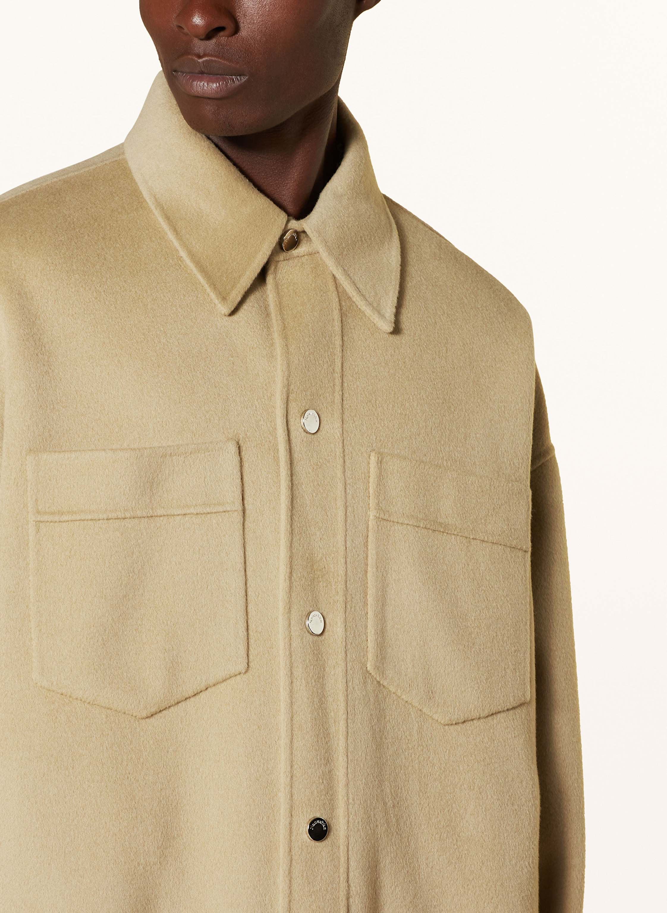 Thumbnail - Nanushka Overjacket Martin beige