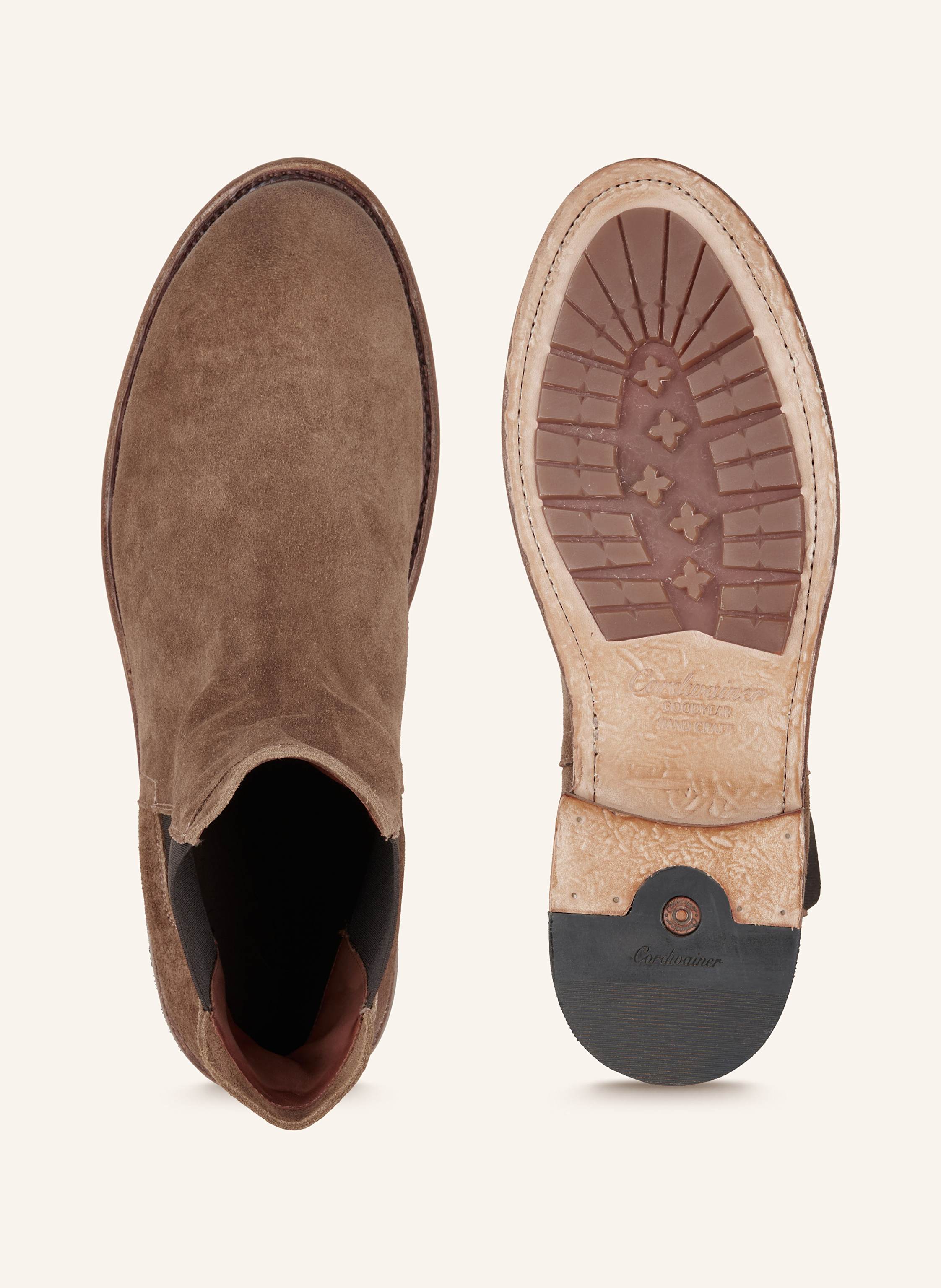 Thumbnail - Cordwainer Chelsea-Boots beige
