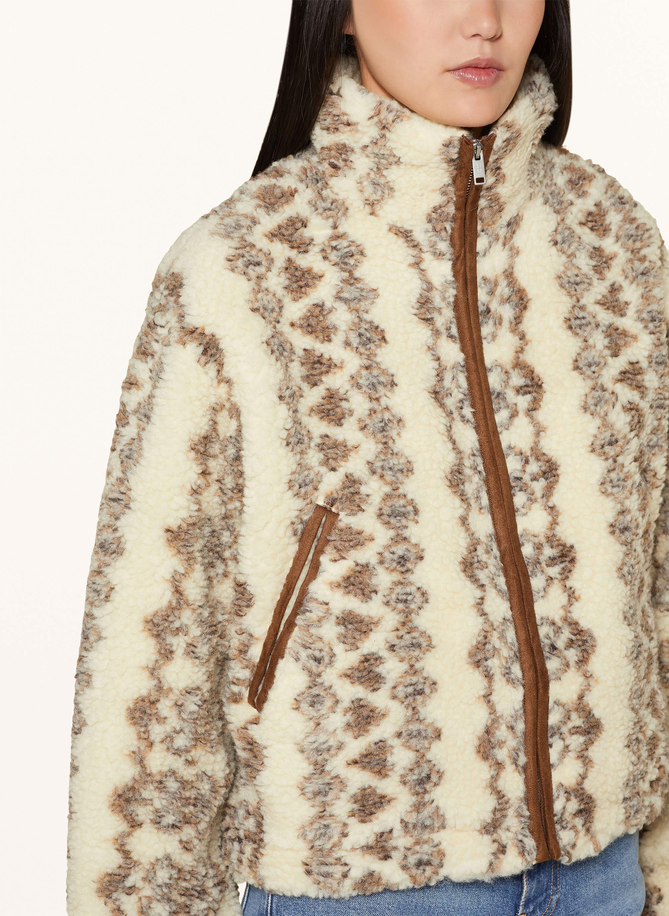 Thumbnail - Marant Étoile Teddyfell-Jacke Mackensy weiss