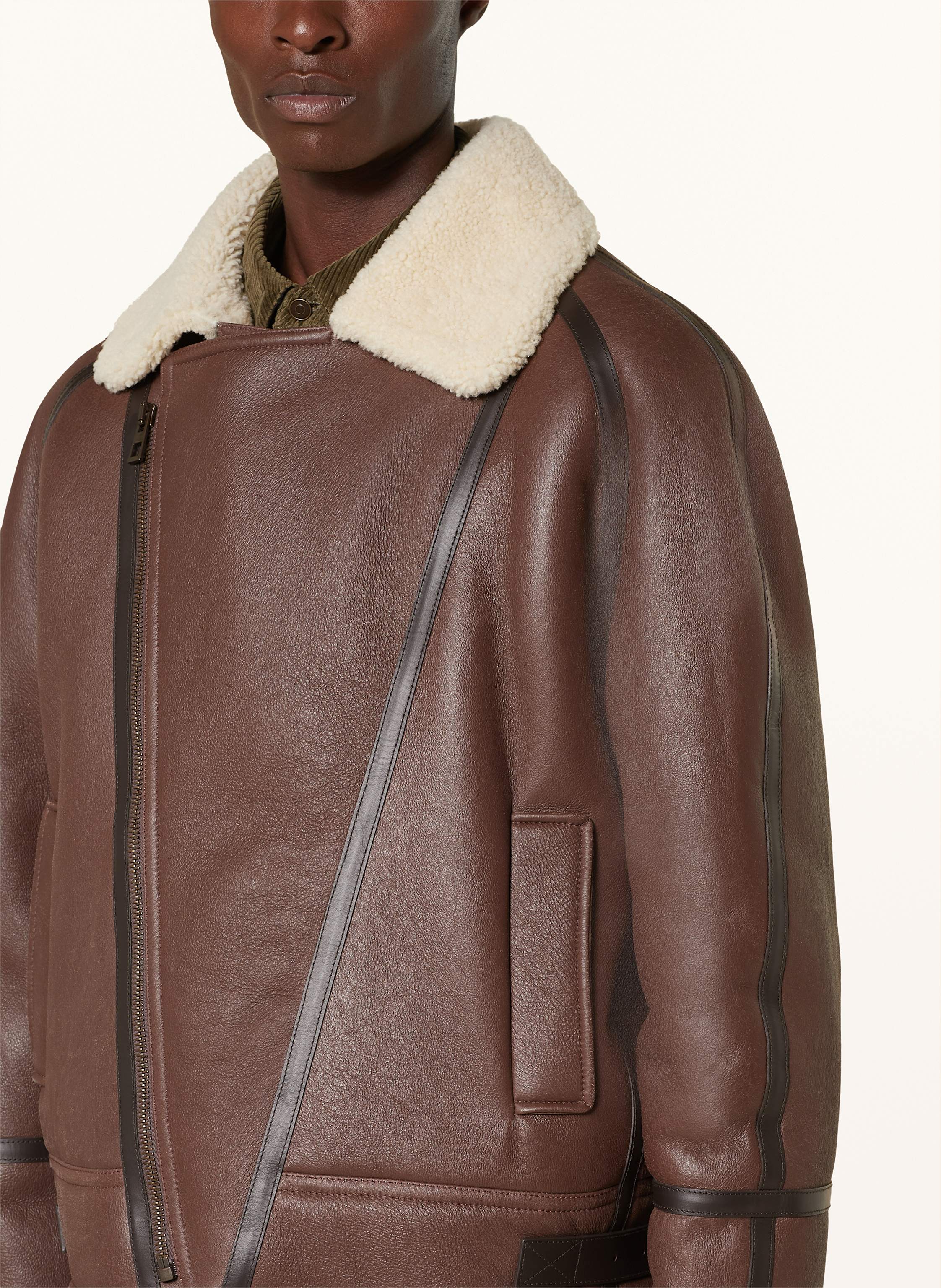 Thumbnail - Loewe Lederjacke braun