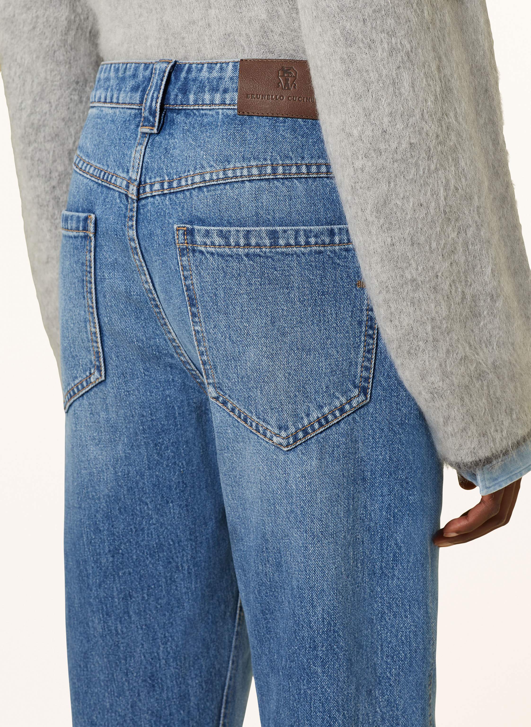 Thumbnail - Brunello Cucinelli Straight Jeans blau
