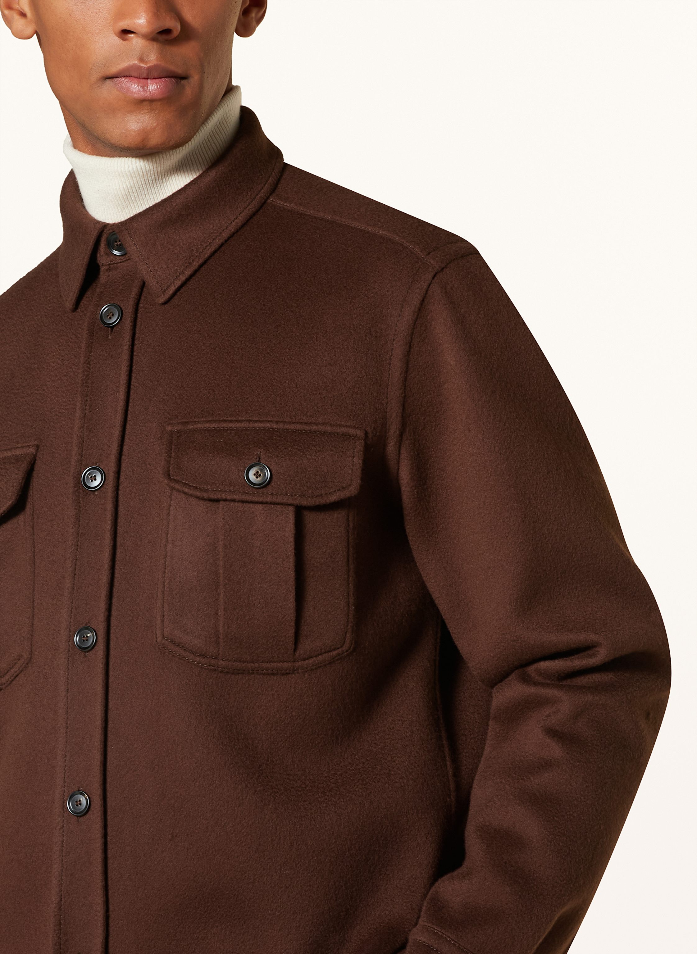 Thumbnail - Brioni Overjacket Vagabond Mit Cashmere braun