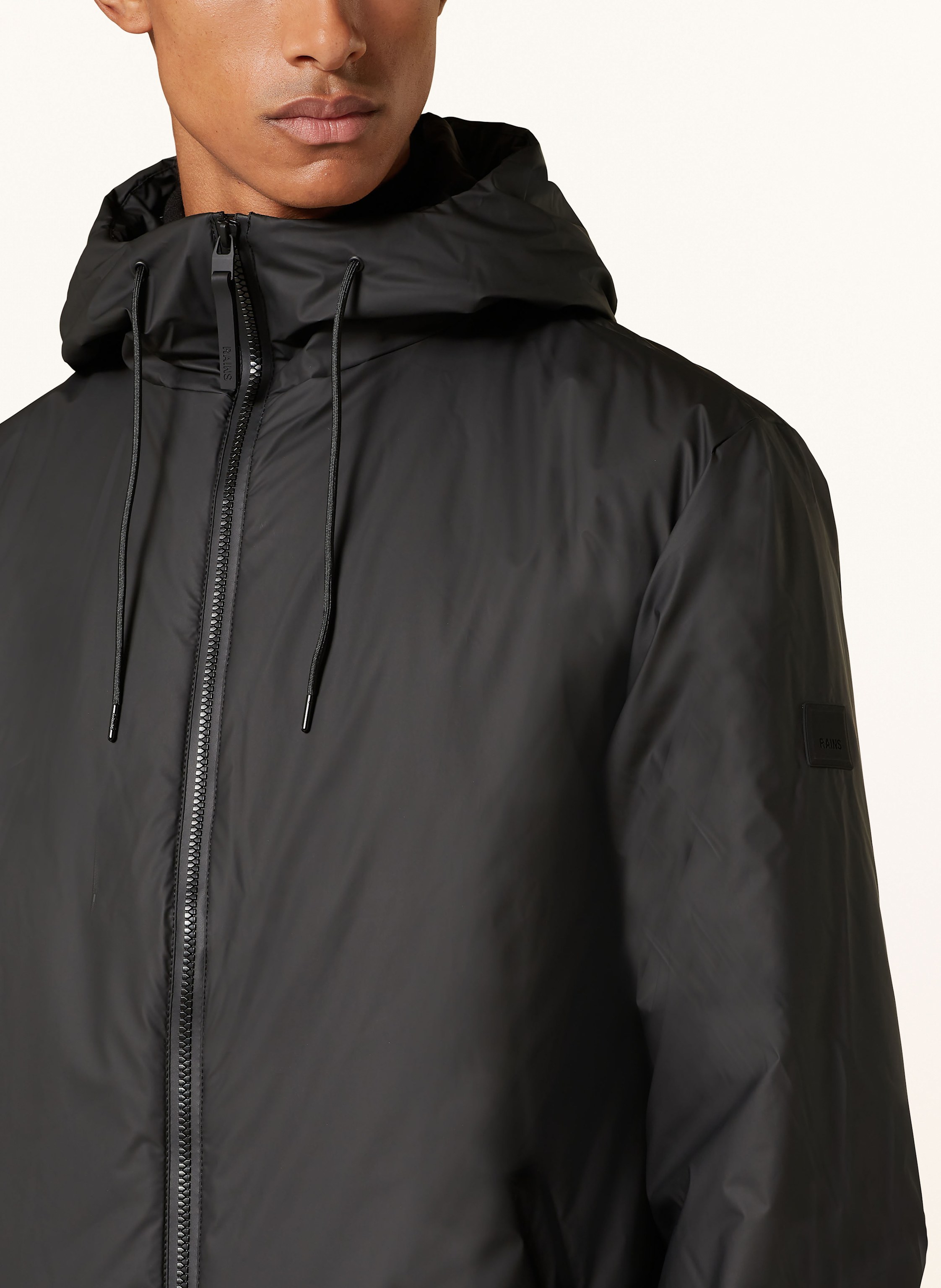 Thumbnail - Rains Regenmantel schwarz