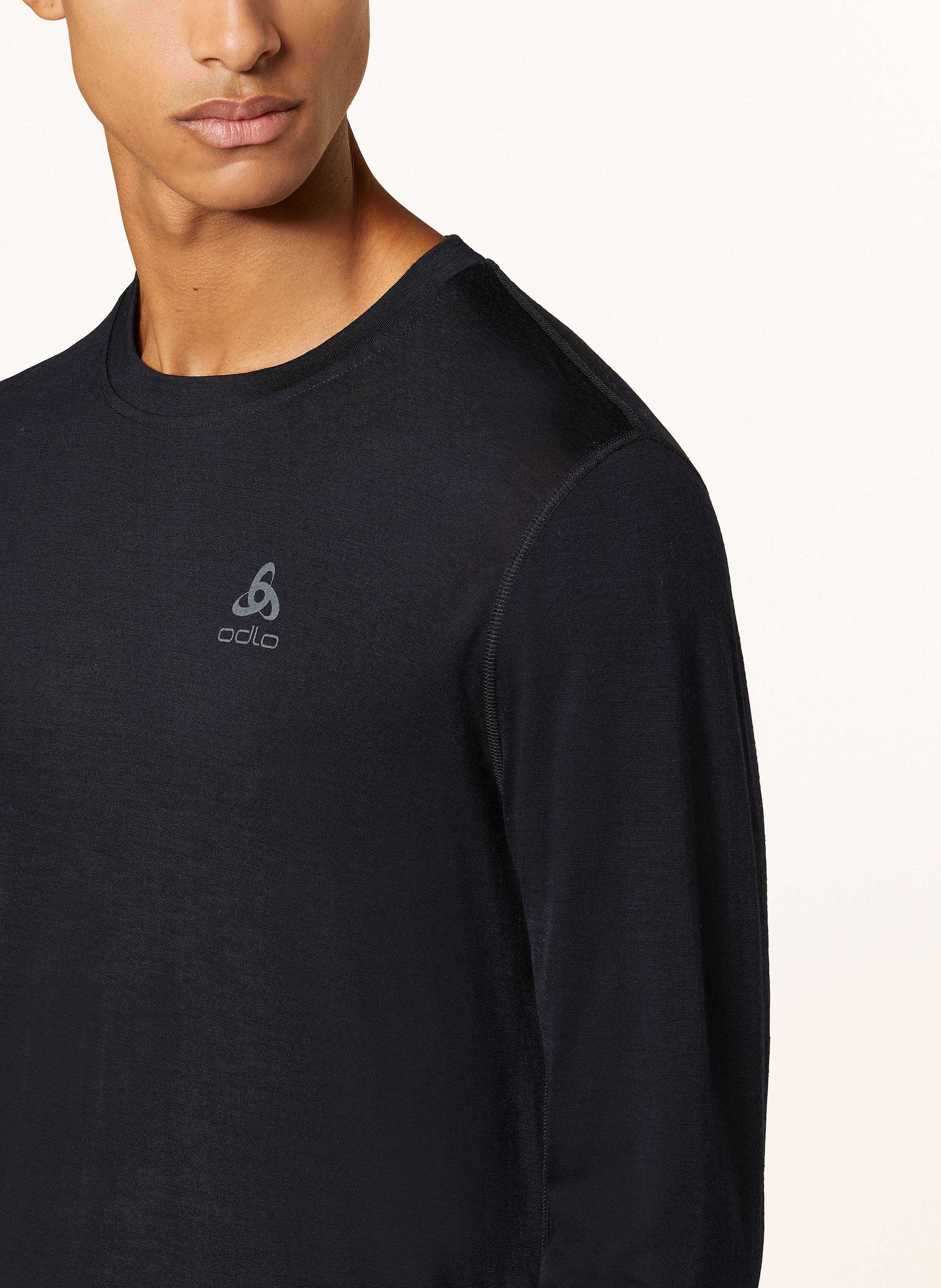 Thumbnail - Odlo Longsleeve Merino 160 Aus Merinowolle schwarz