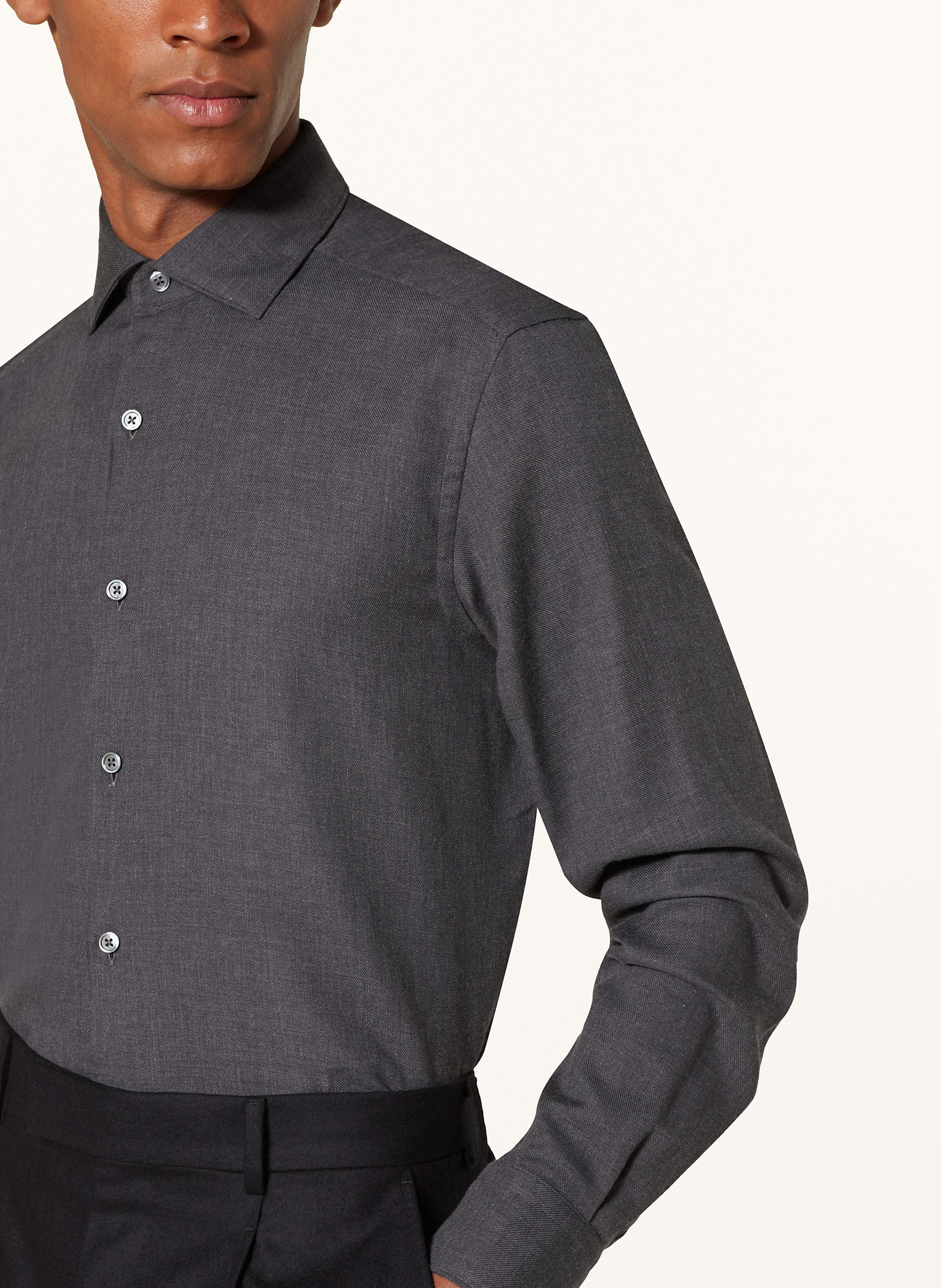 Thumbnail - Zegna Hemd Regular Fit grau