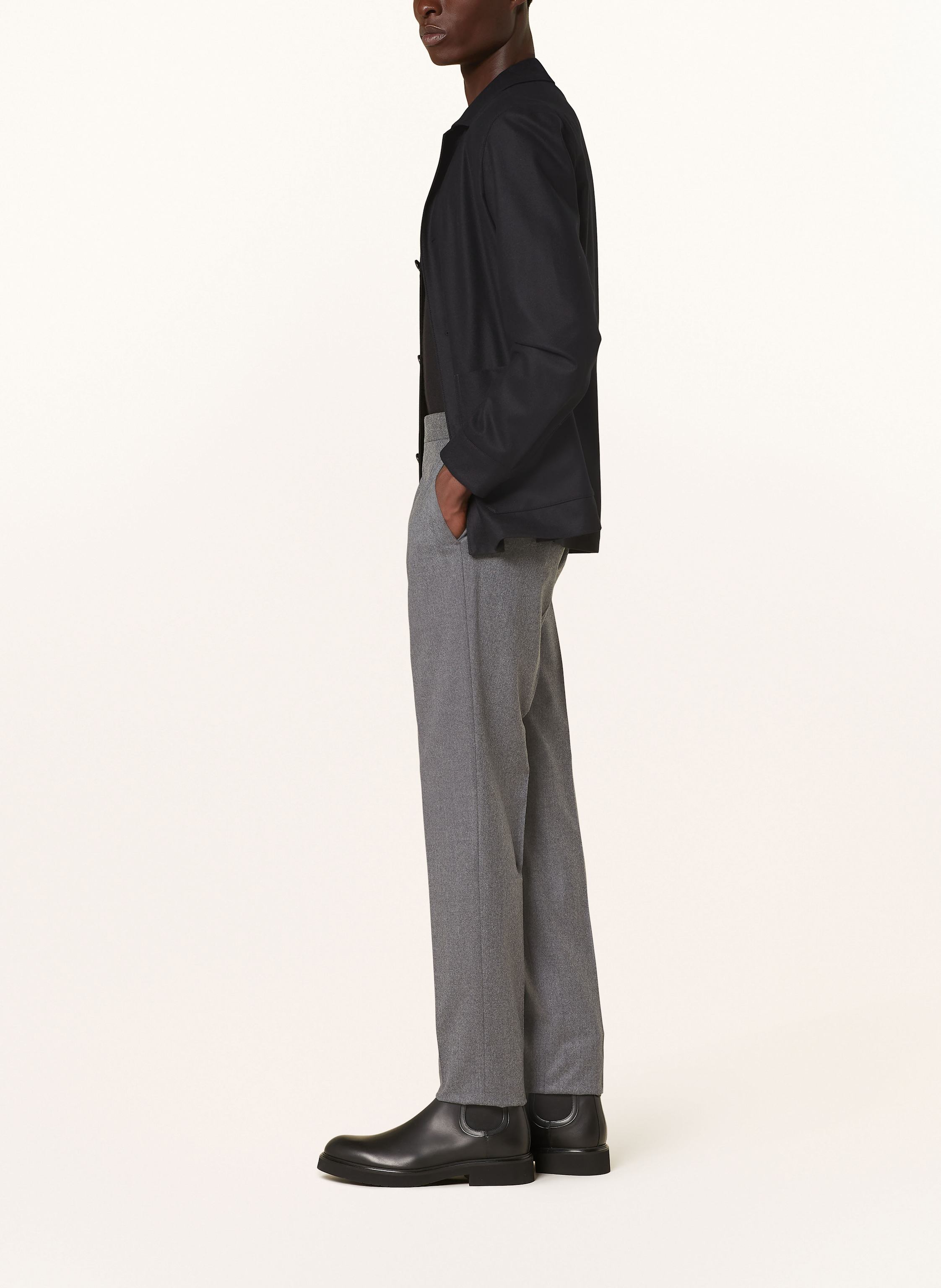 Thumbnail - Zegna Flanellhose Extra Slim Fit grau