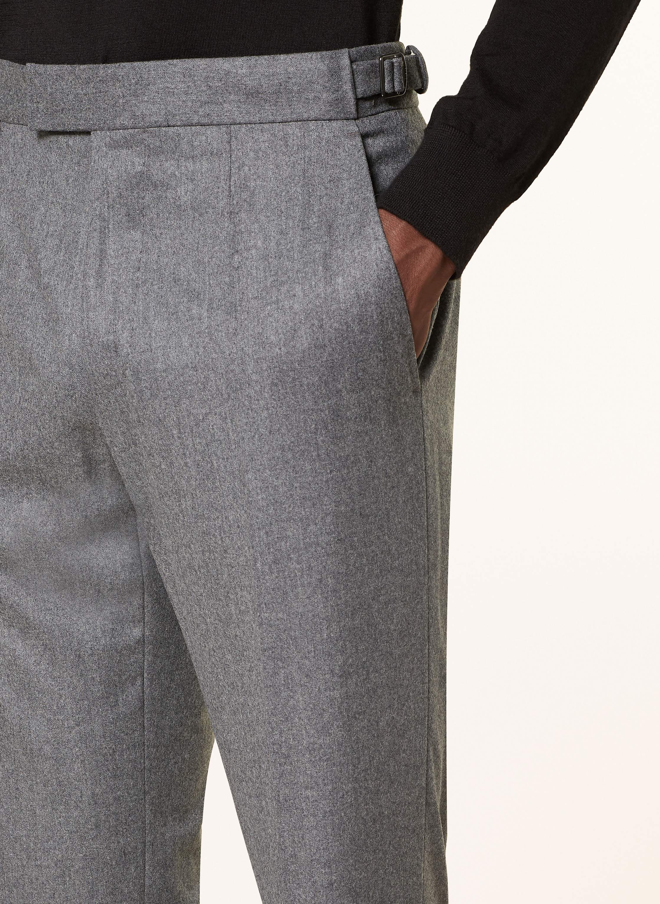 Thumbnail - Zegna Flanellhose Extra Slim Fit grau