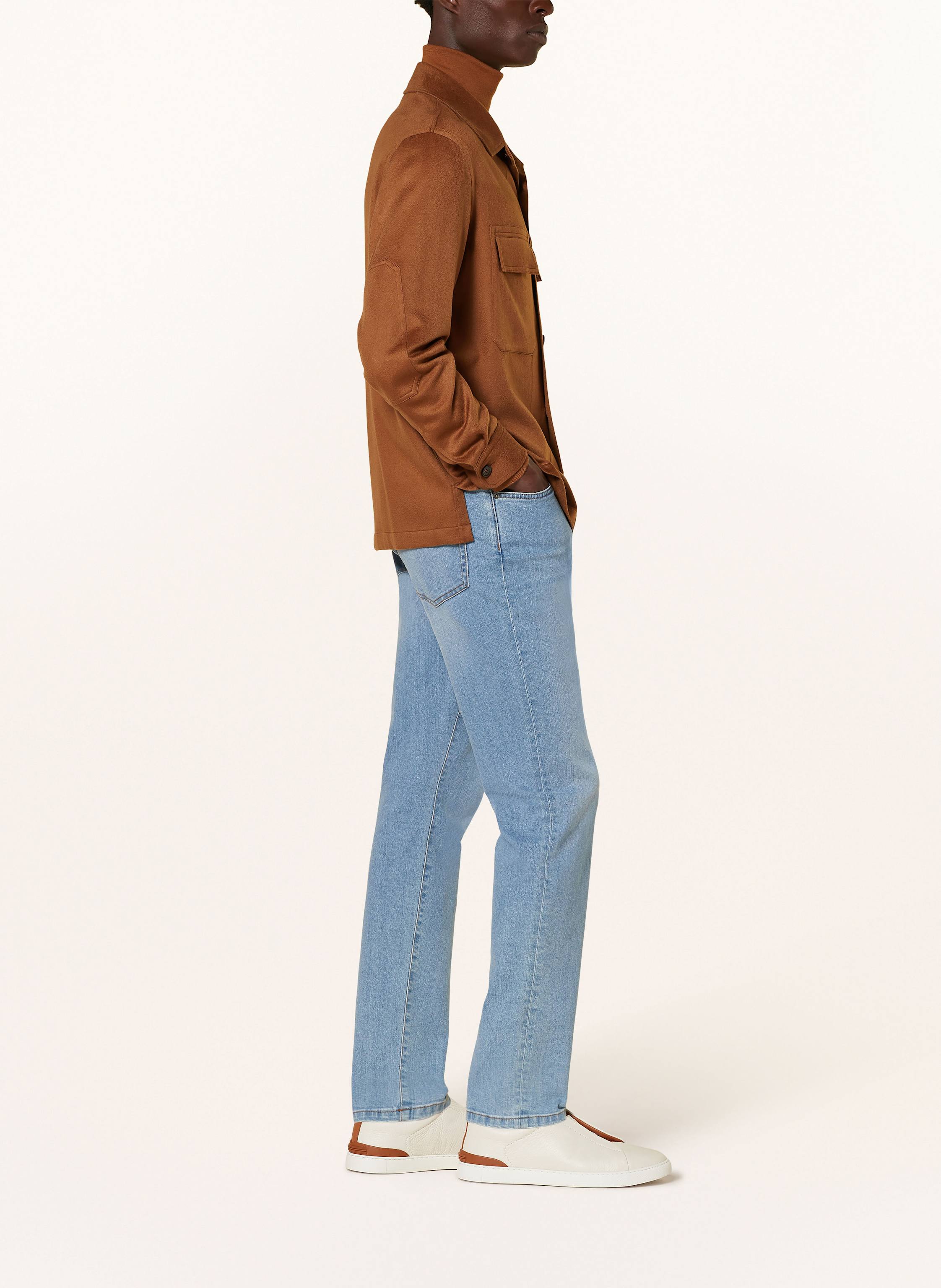 Thumbnail - Zegna Jeans Roccia Slim Fit blau