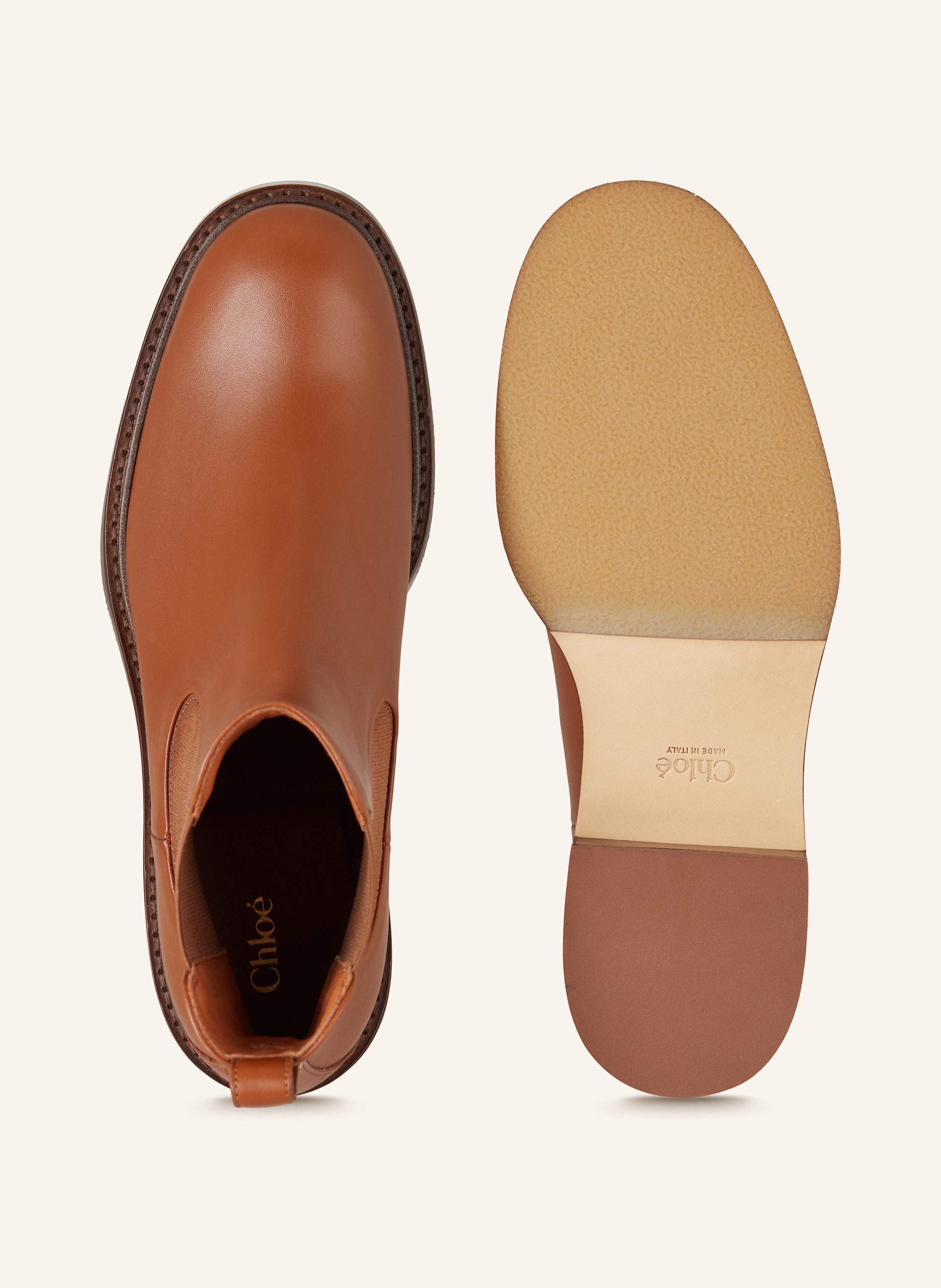 Thumbnail - Chloé Chelsea-Boots Marcie braun