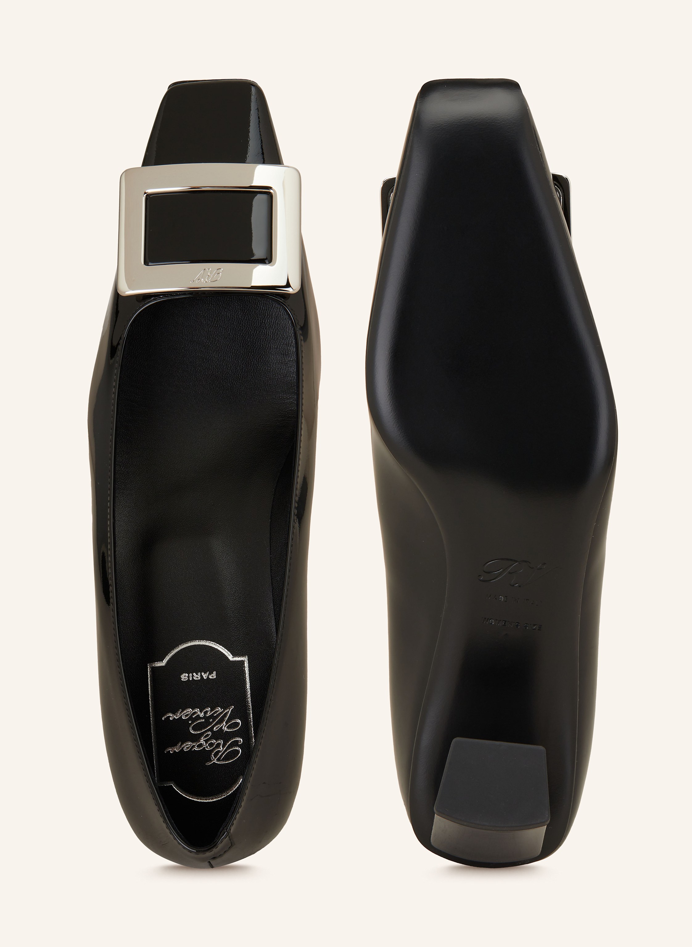 Thumbnail - Roger Vivier Lack-Pumps Belle schwarz