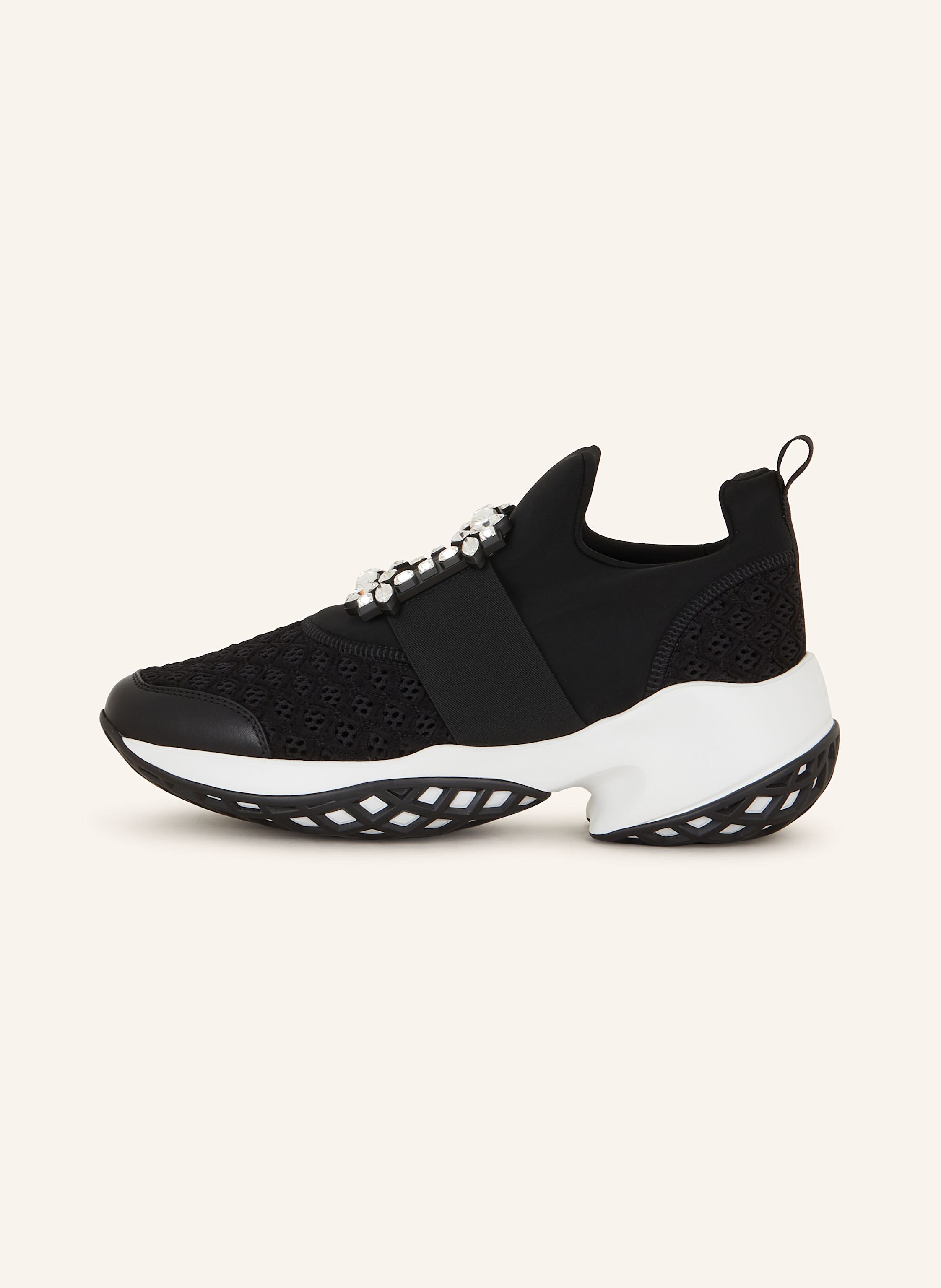 Thumbnail - Roger Vivier Sneaker Mit Schmucksteinen schwarz