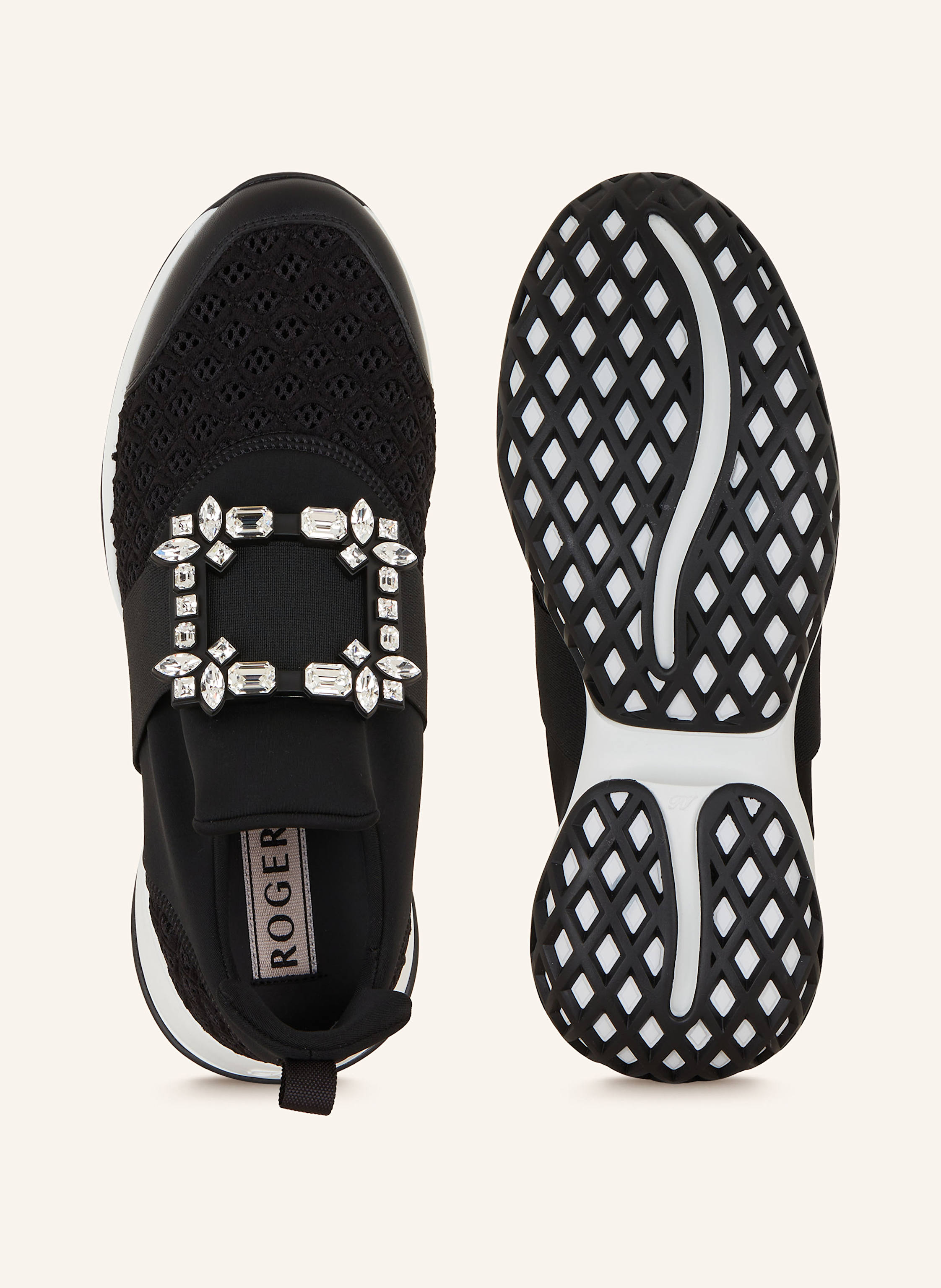 Thumbnail - Roger Vivier Sneaker Mit Schmucksteinen schwarz