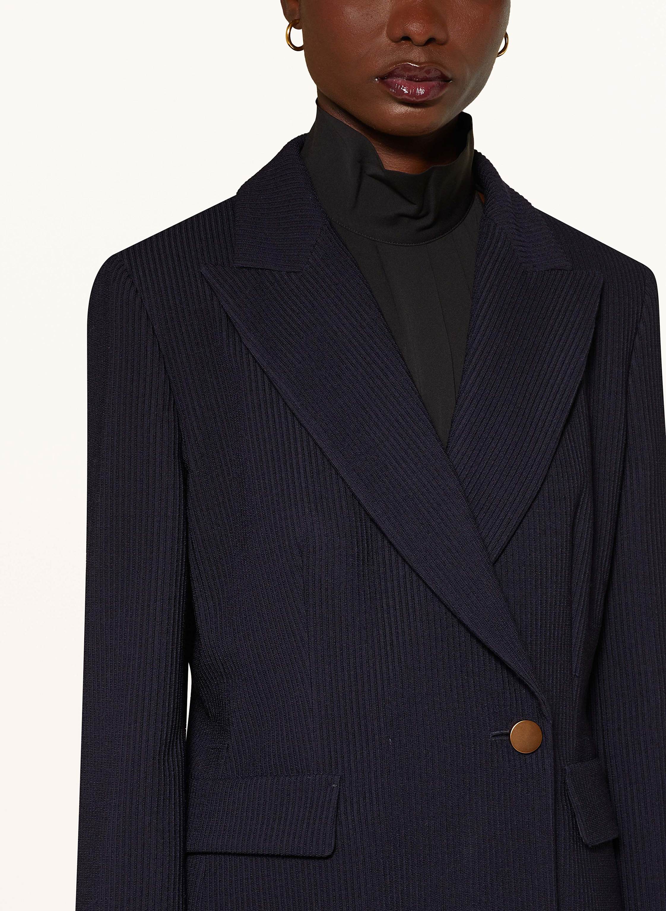 Thumbnail - Max Mara Strickblazer Pagano blau